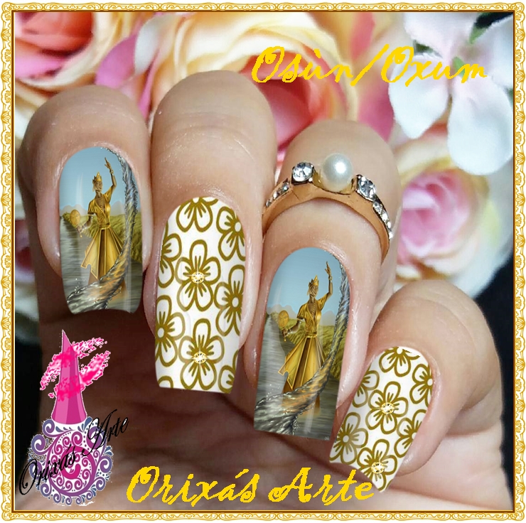 PELICULA PARA UNHAS OS u00daN OXUM C JÓIA Orixás Arte Elo7 Papel De Parede Adesivo Herois ~ PELICULA PARA UNHAS OS u00daN OXUM C JÓIA Orixás Arte Elo7