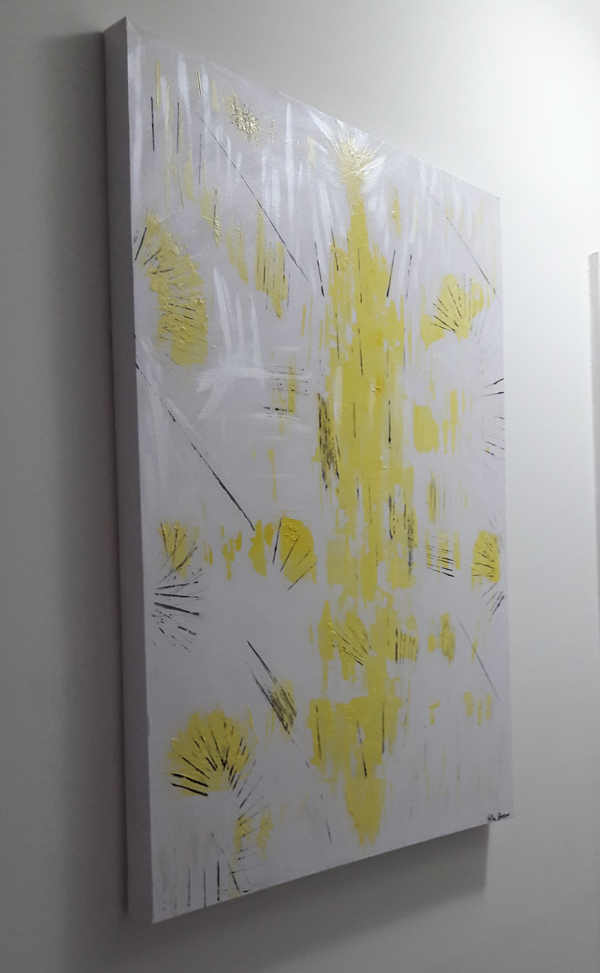 Pintura acrilica abstrata