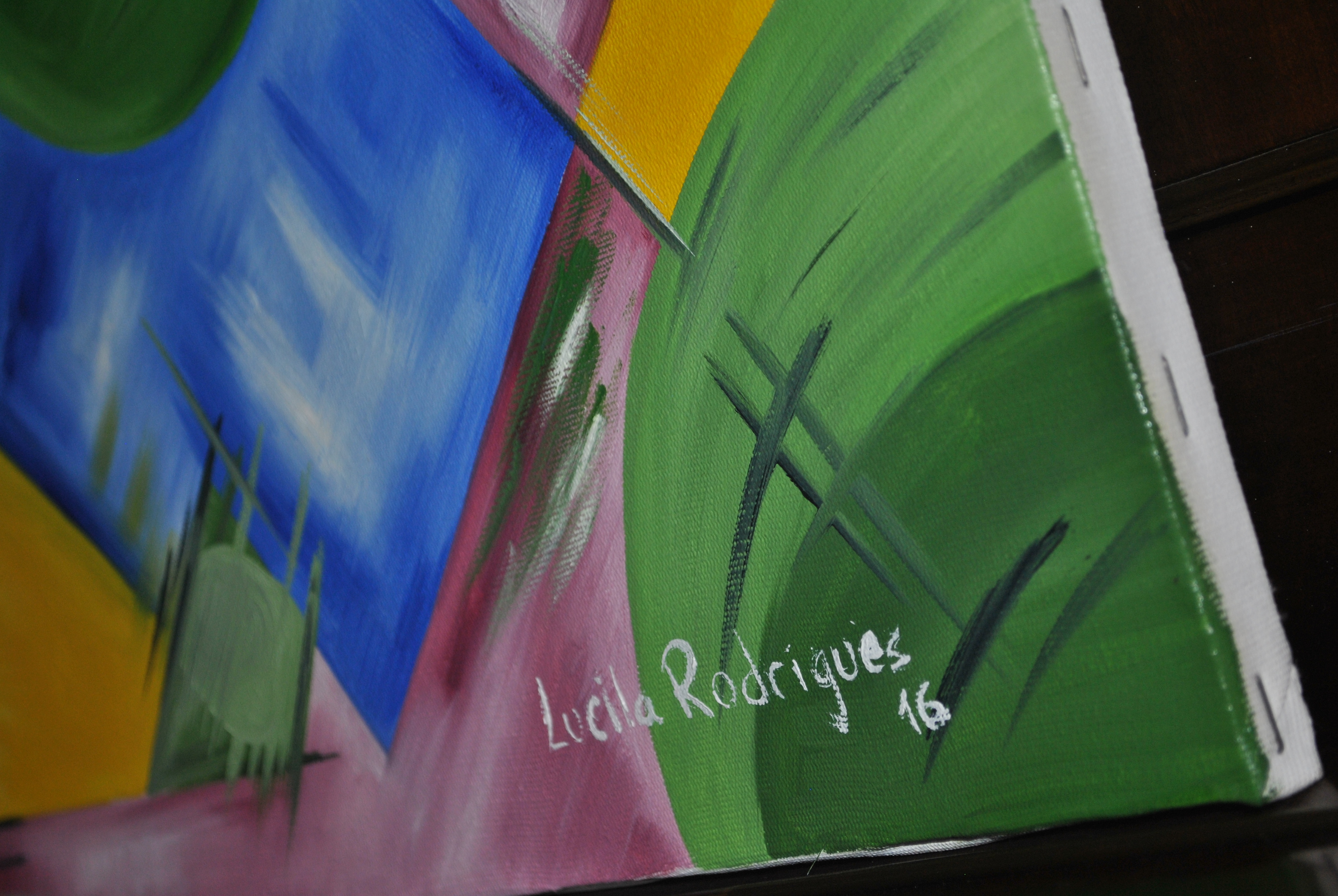 Oleo sobre tela abstrato