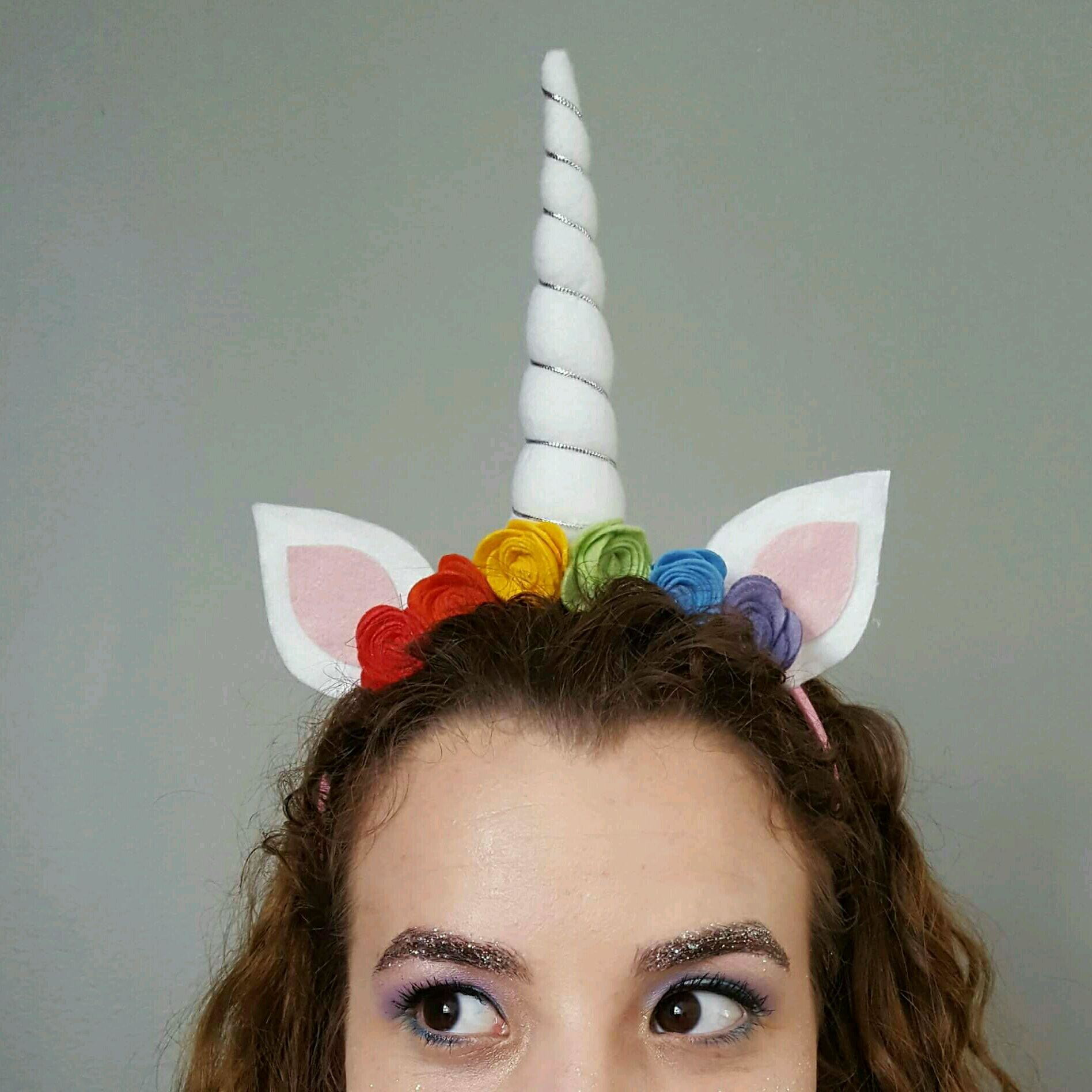 Tiara Unicornio lila artesanal Elo7 Aparador Vermelho Etna ~ Tiara Unicornio lila artesanal Elo7