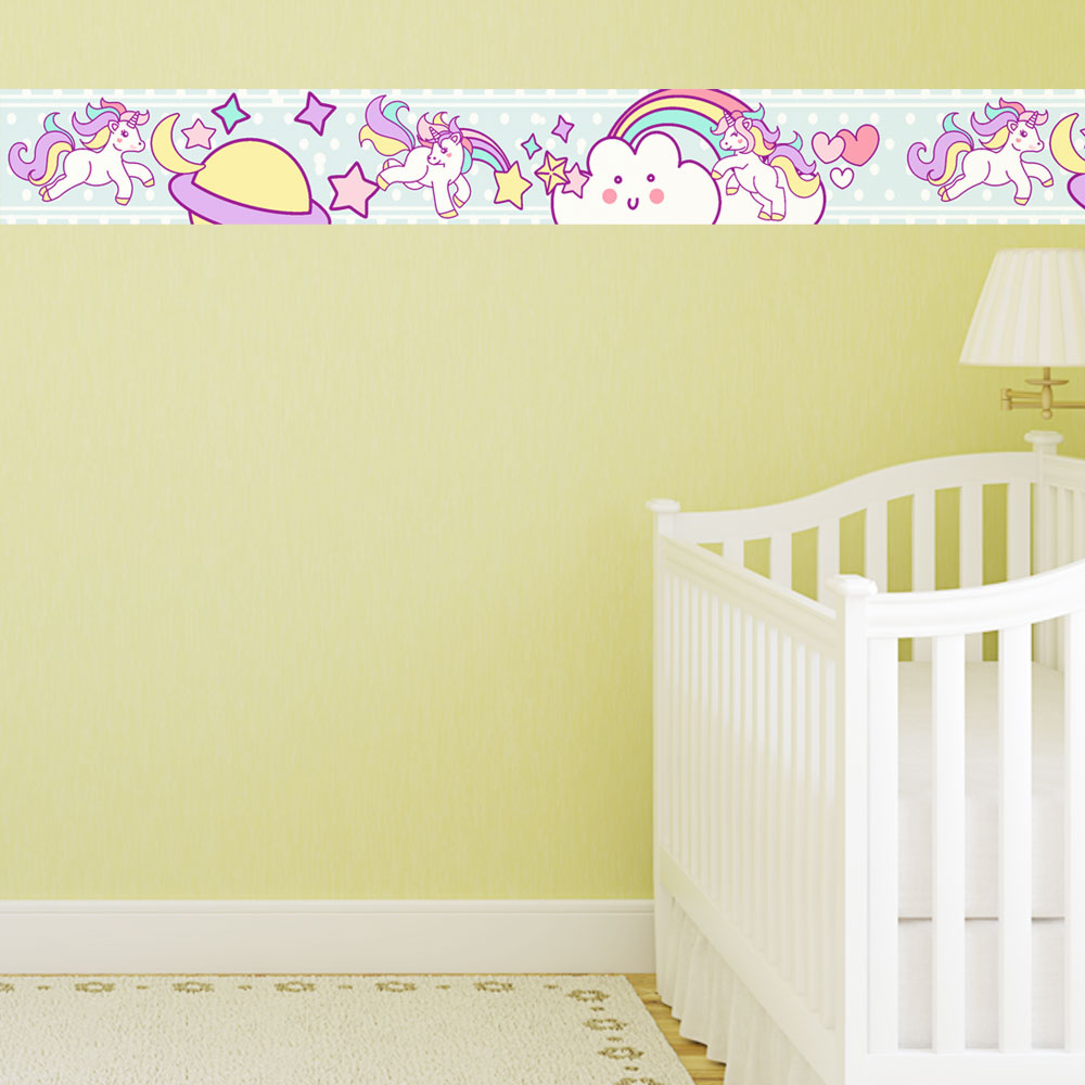 Faixa Para Quarto de Beb u00ea Unicórnios Tillu Elo7 Faixa Quarto Bebe ~ Faixa Para Quarto de Beb u00ea Unicórnios Tillu Elo7