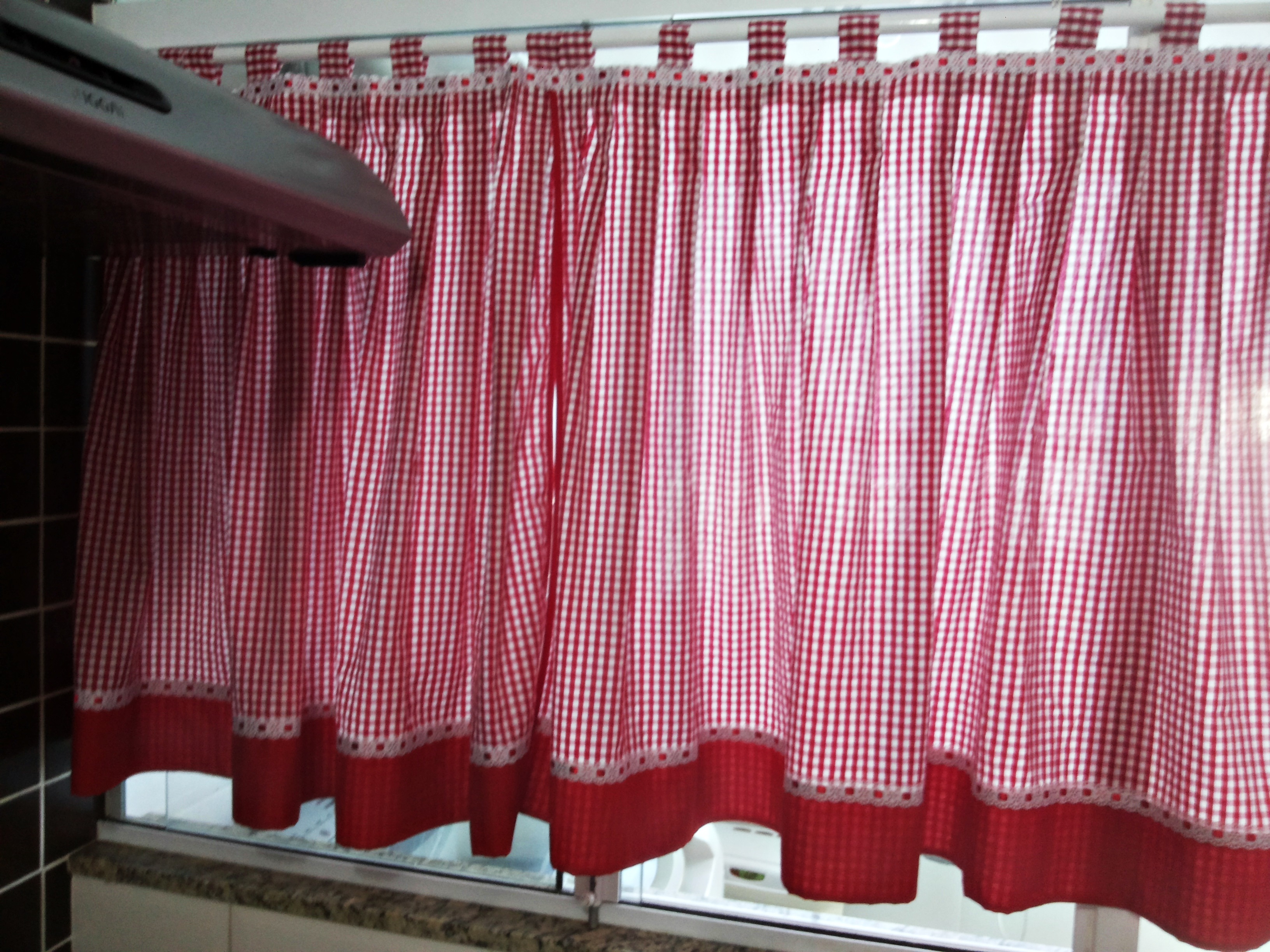 Cortina Para Janela Da Cozinha Byetee Bege Costura Vermelha De Cortina Para Janela Da Cozinha Byetee Bege Costura Vermelha De
