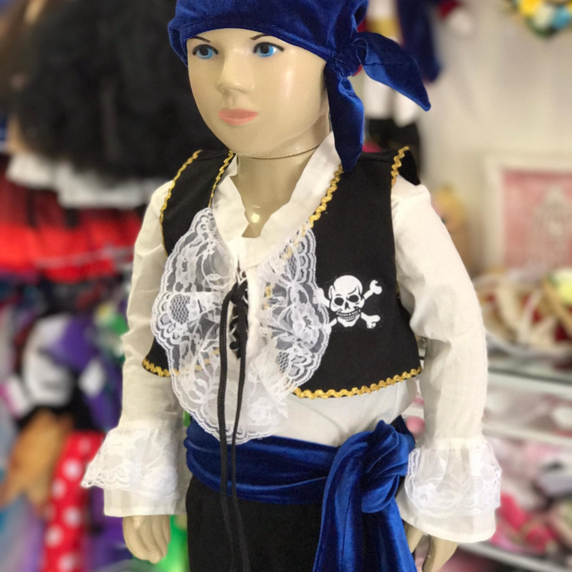 FANTASIA PIRATA MASCULINO LUXO INFANTIL