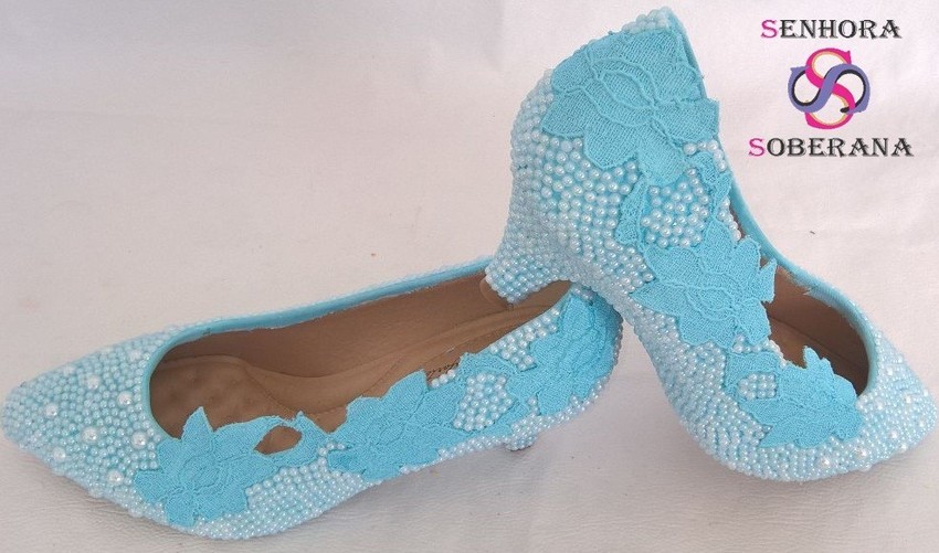 sapato azul