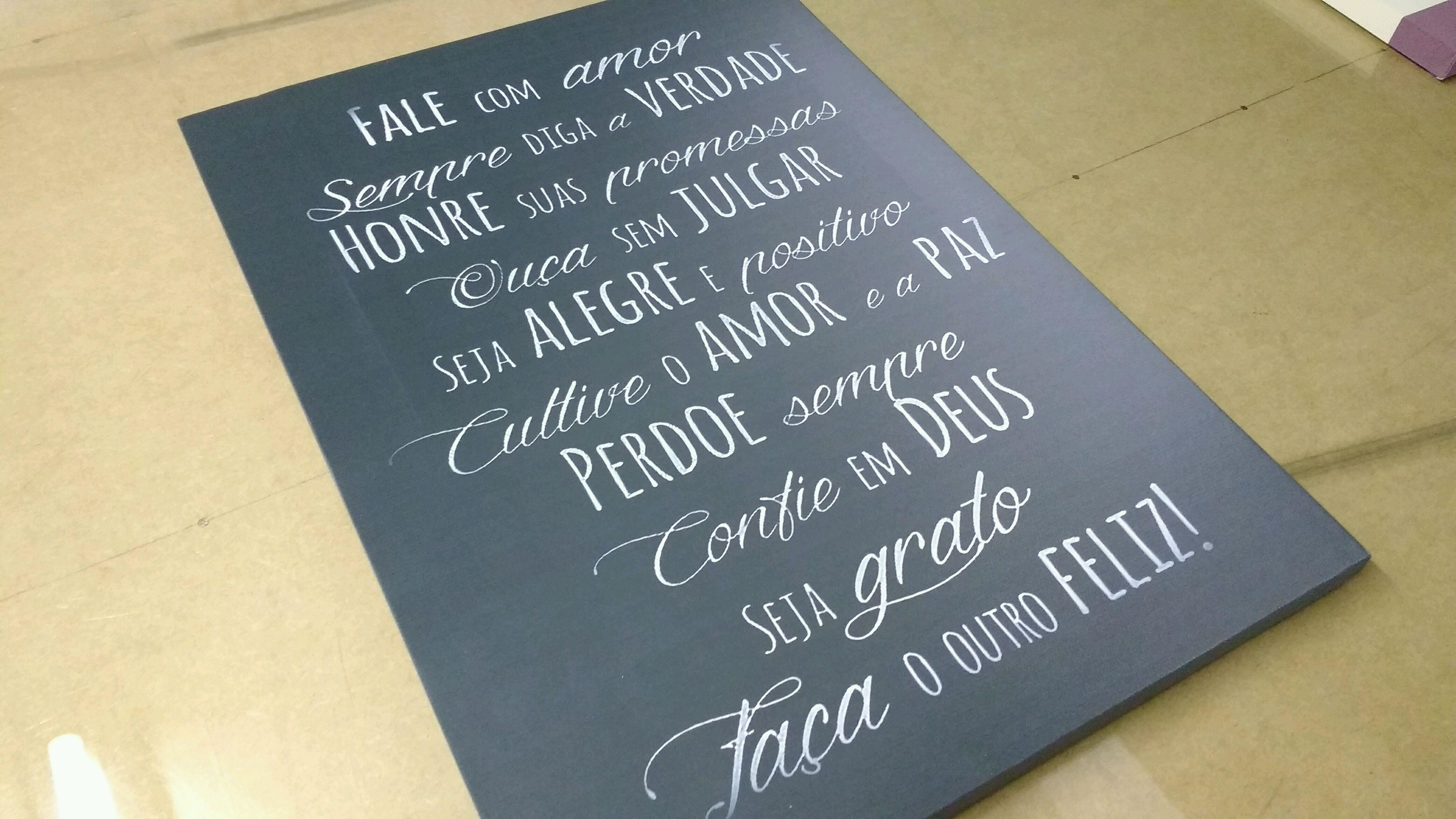 quadro frases 40x55 cm presentes legais