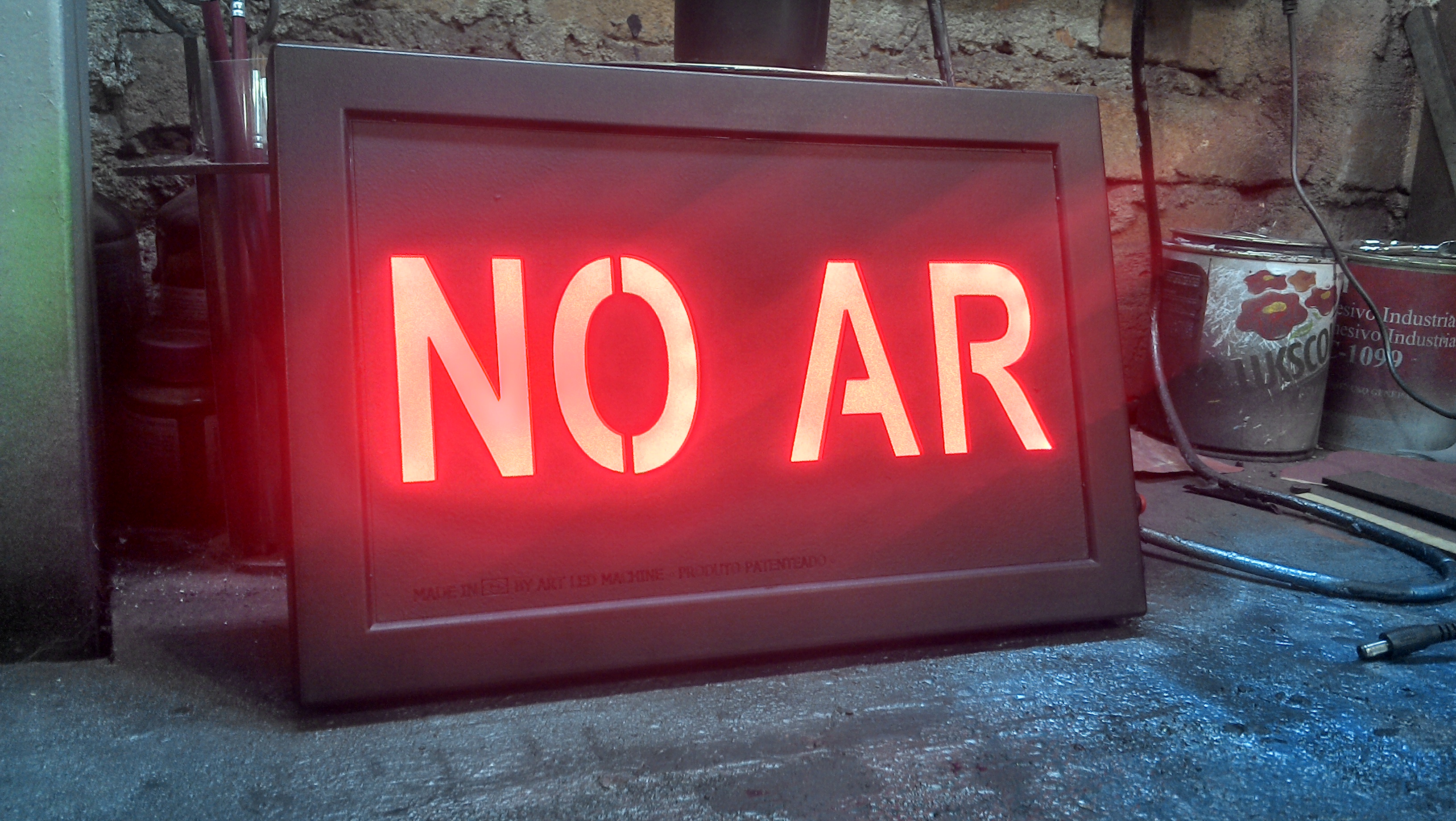 Luminoso No Ar Para Led Neon Quadro Placa Estúdio e Gravação no Elo7 | MMLeds Store (A0E480)