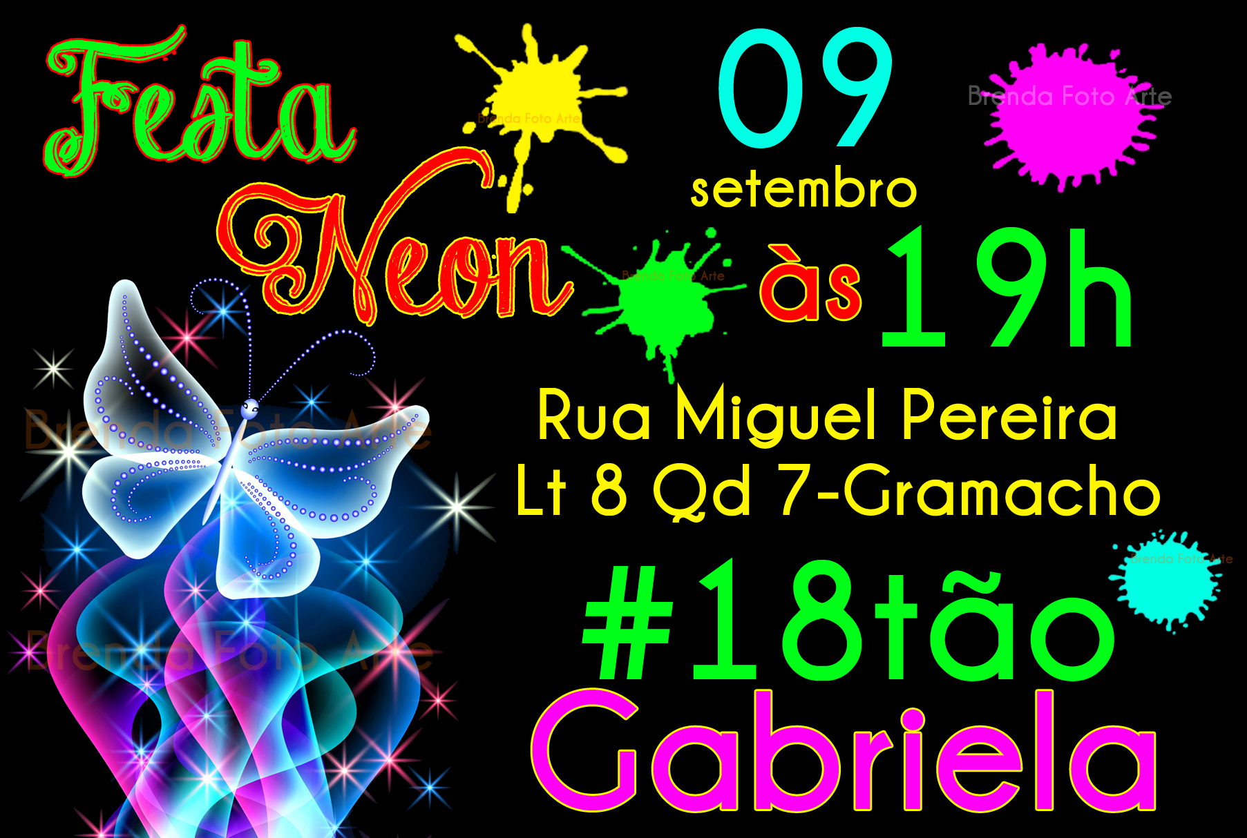 Featured image of post Tema Convite Neon Para Editar Convite neon party para whatsapp