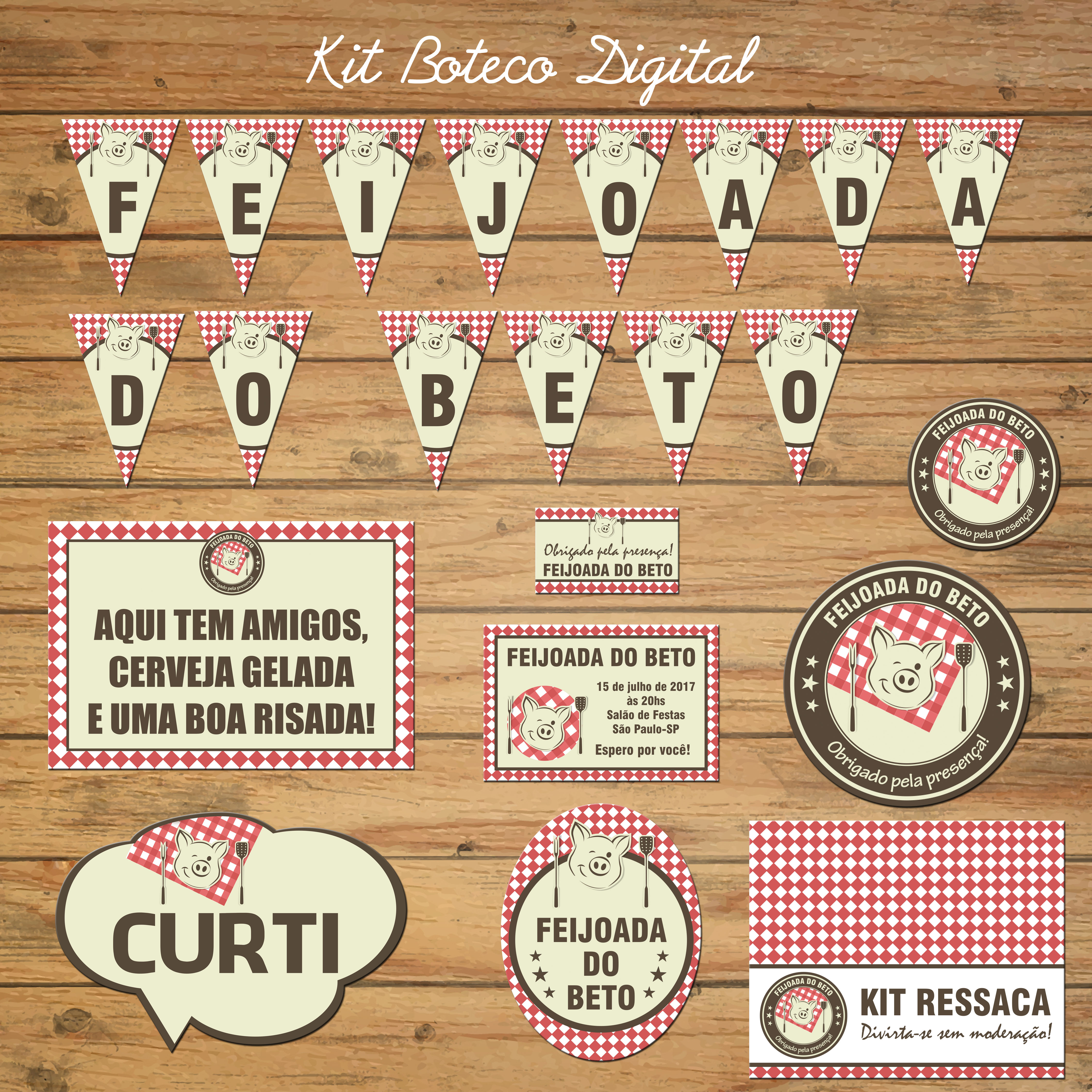 Papelaria para Festa de Boteco Papelaria para Festa de Boteco