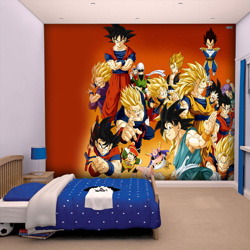 Papel De Parede 3d Dragon Ball Z Coleção De Up Adesivos 3d At Up