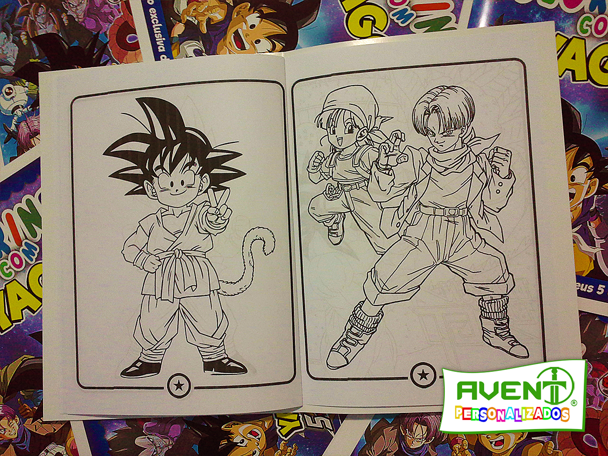 20 Revista para Colorir Dragon Ball ( Modelo 02)