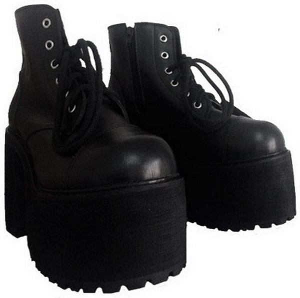 bota cano curto plataforma