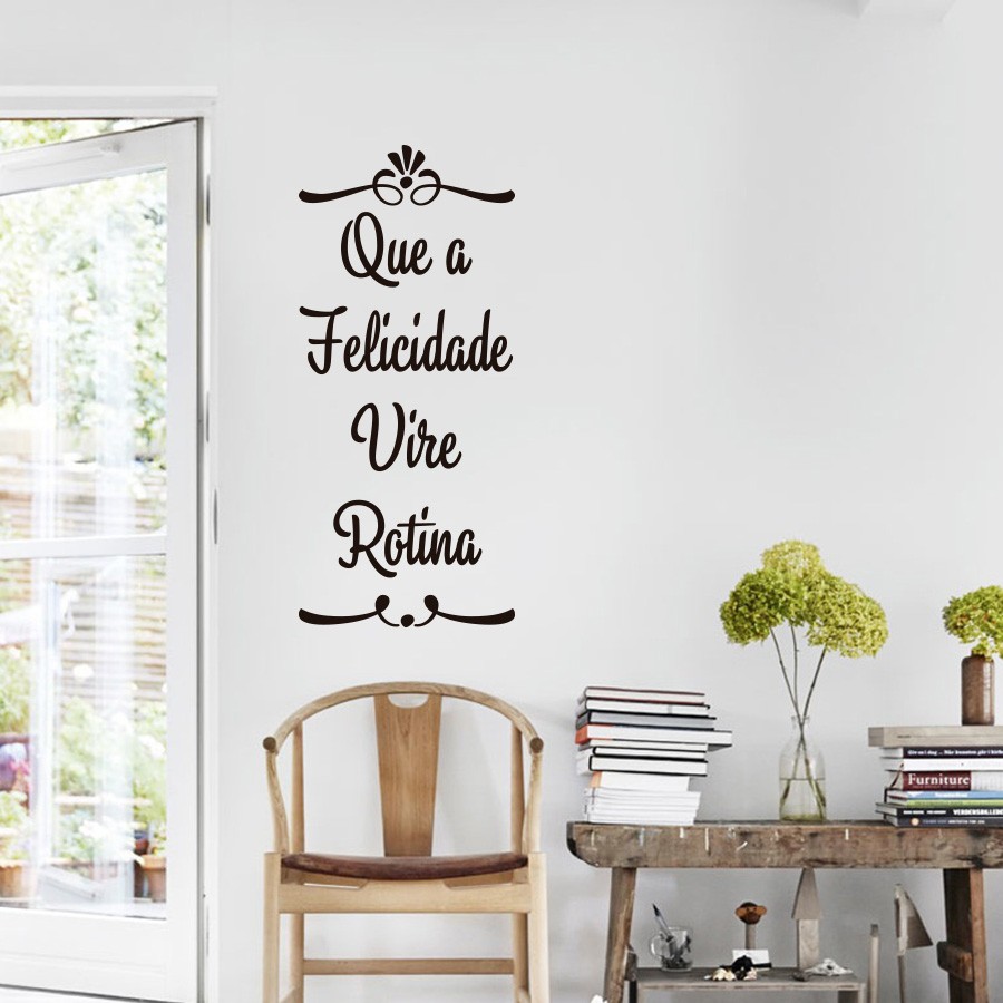 Adesivo Que A Felicidade Vire Rotina No Elo7 Adesivos Sempre Viva -> Adesivos Decorativos Para Sala De Jantar Adesivo Que A Felicidade Vire Rotina No Elo7 Adesivos Sempre Viva -> Adesivos Decorativos Para Sala De Jantar