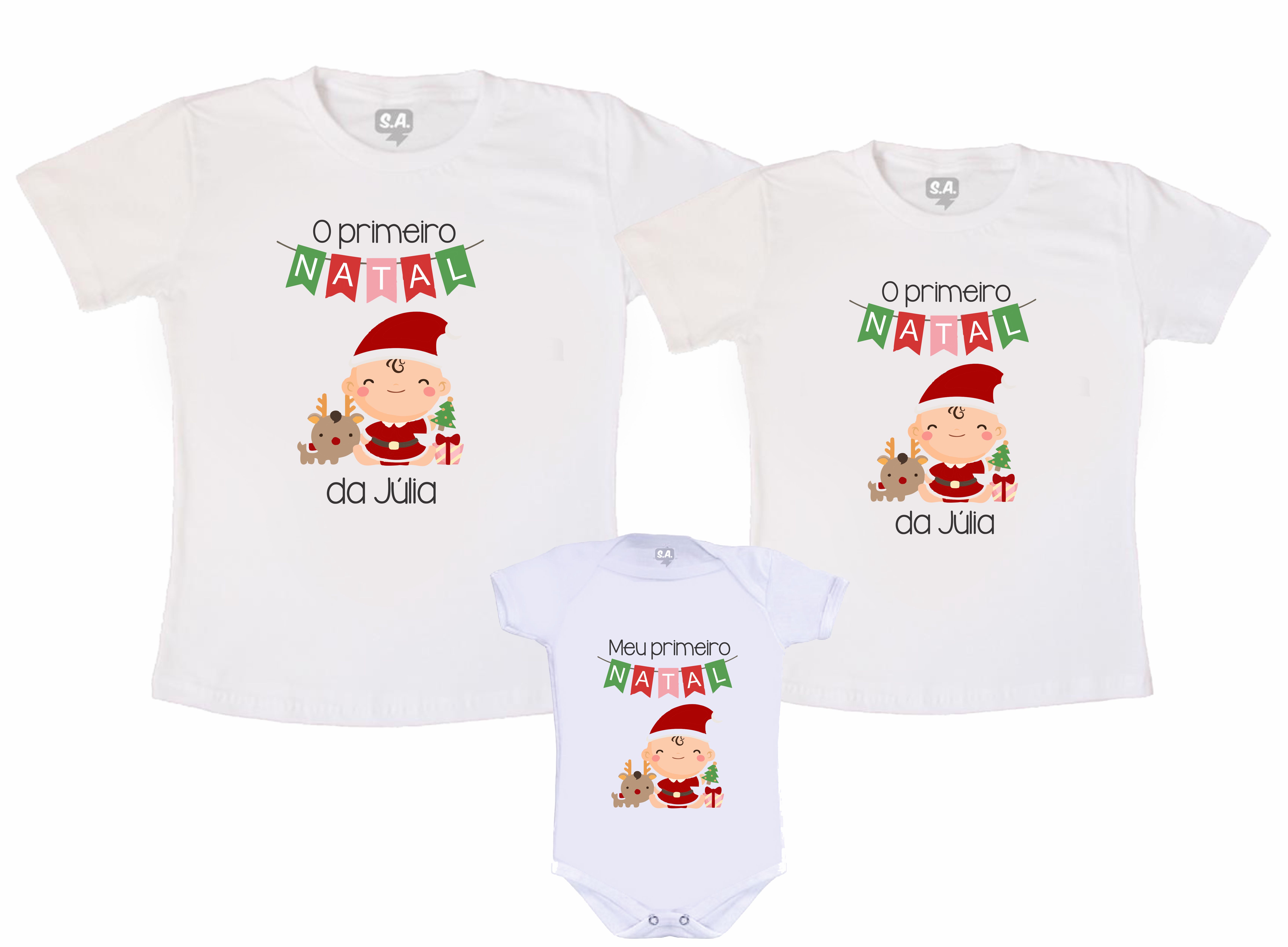 Kit Família Natal é Família na Camiseteria S.A.