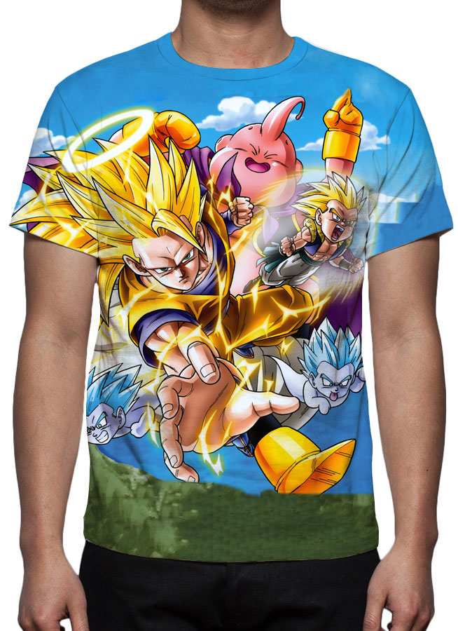Camisa Camiseta 3d Full Desenho Dragon Ball Z Super Top - HELP FULL - Camiseta Feminina - Magazine Luiza