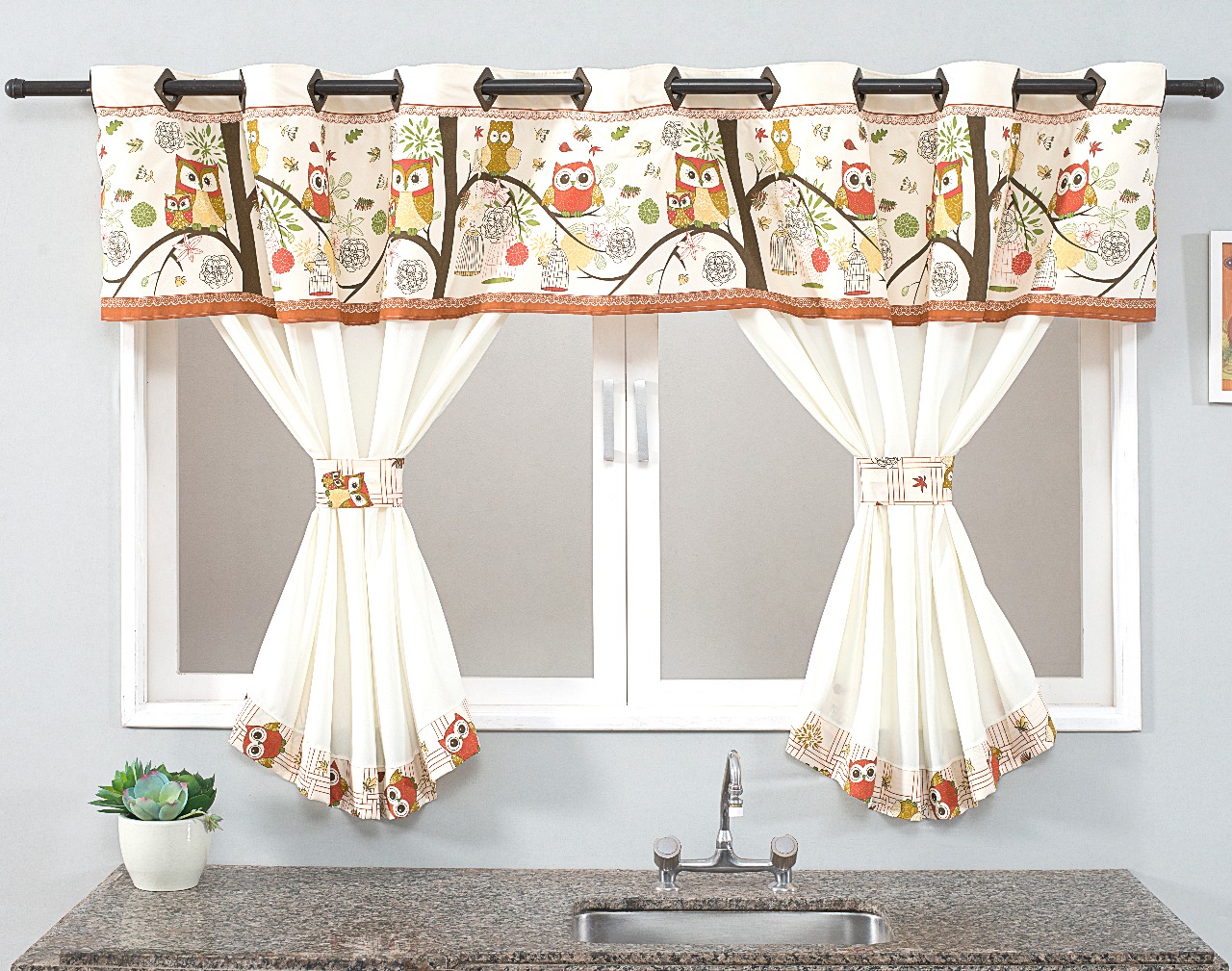 Cortina Especial Estampada Para Cozinha Modelo Corujinhas No Elo7 Cortina Especial Estampada Para Cozinha Modelo Corujinhas No Elo7