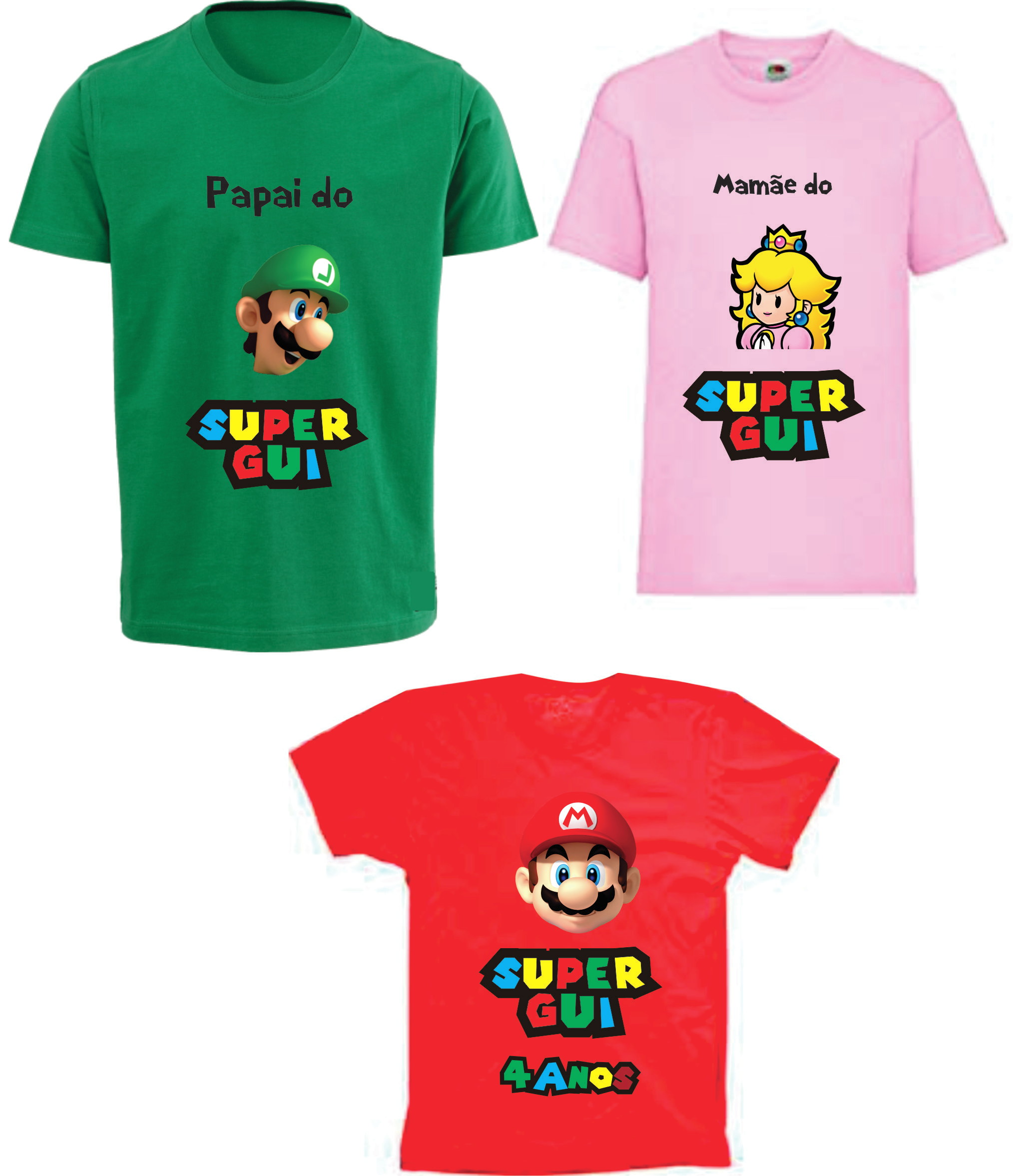 camisetas personalizadas de mario bros