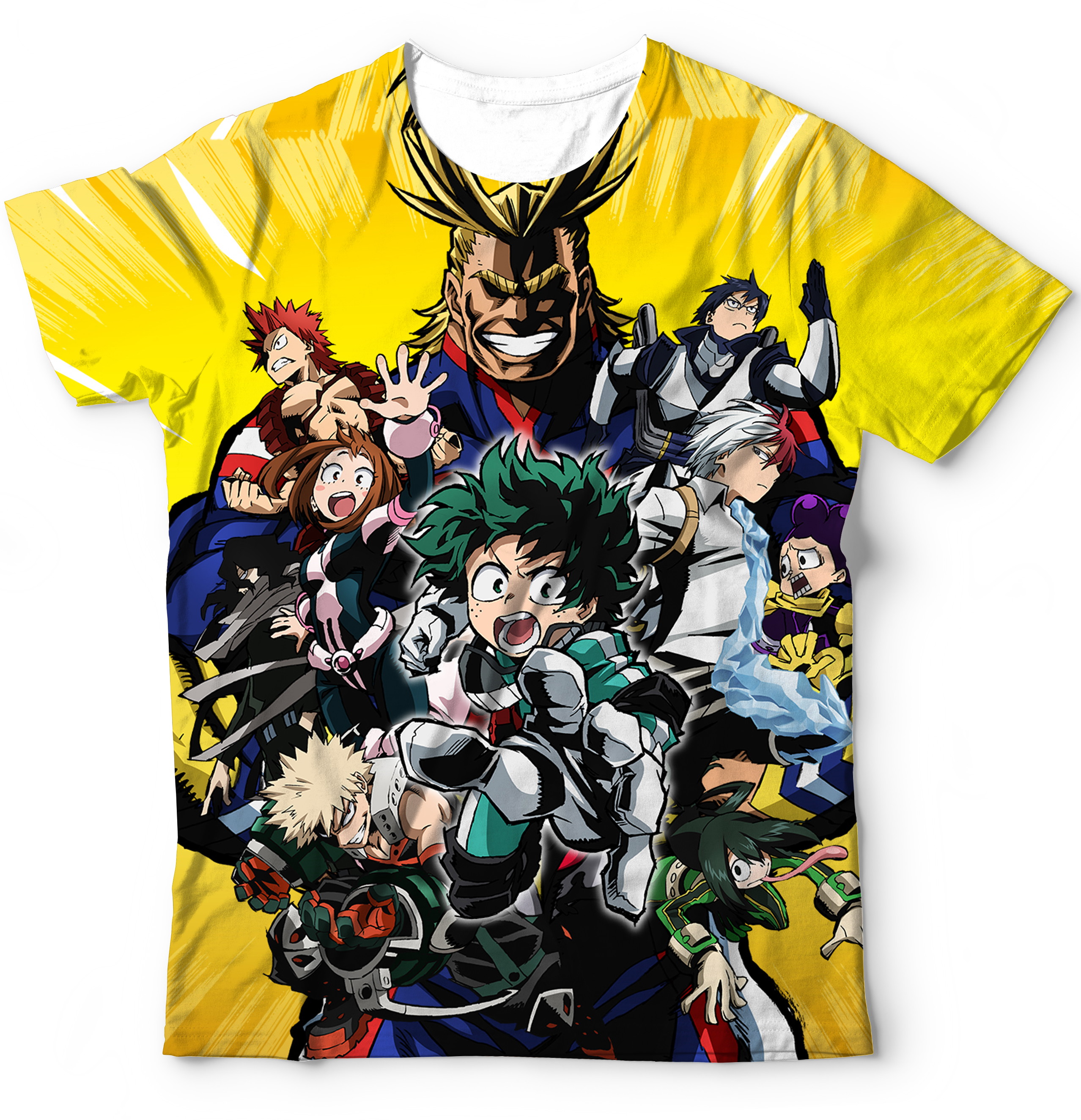 Camiseta Boku No Hero Personagens My Hero Academia