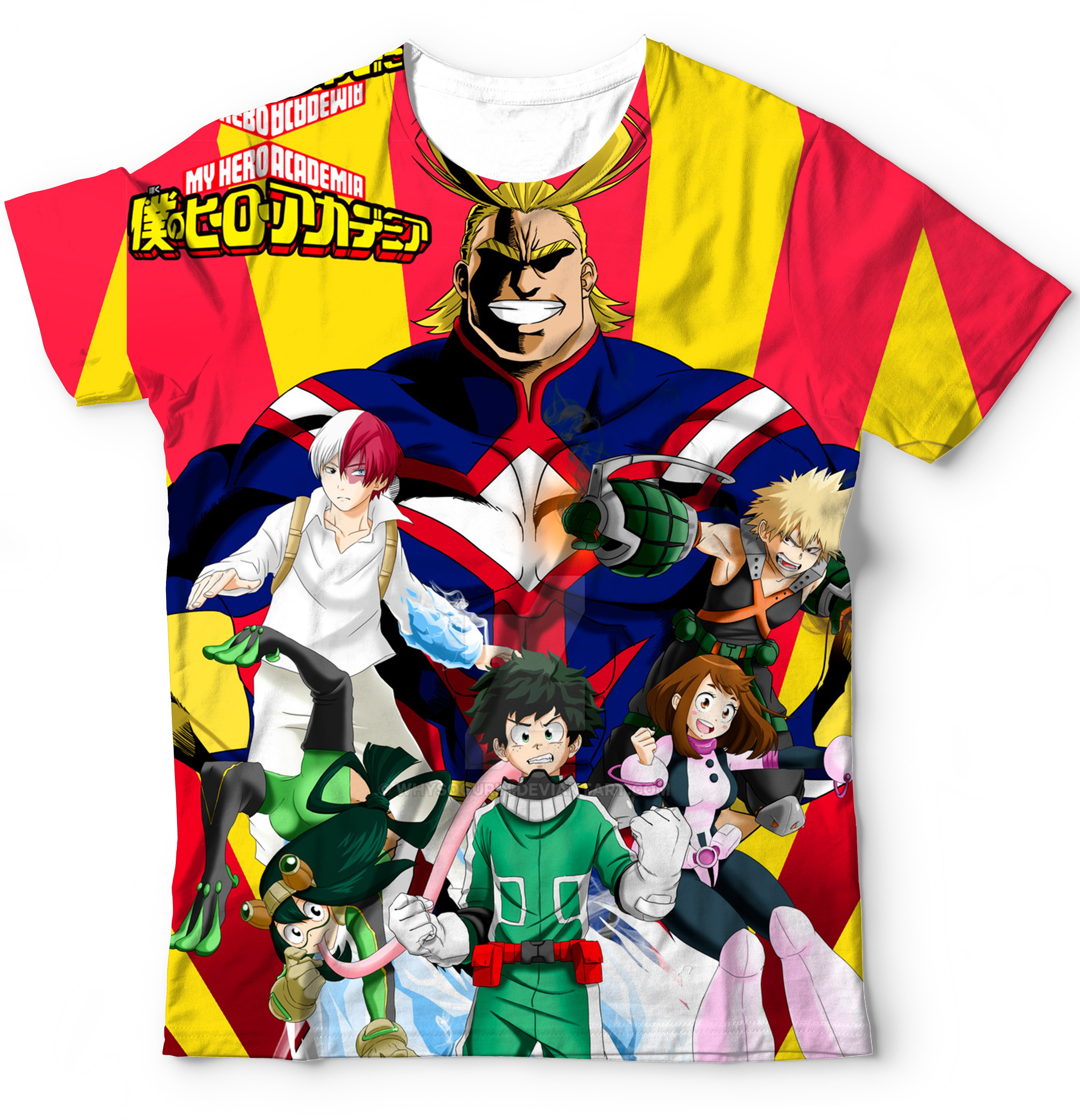 Camiseta Boku No Hero Personagens My Hero Academia