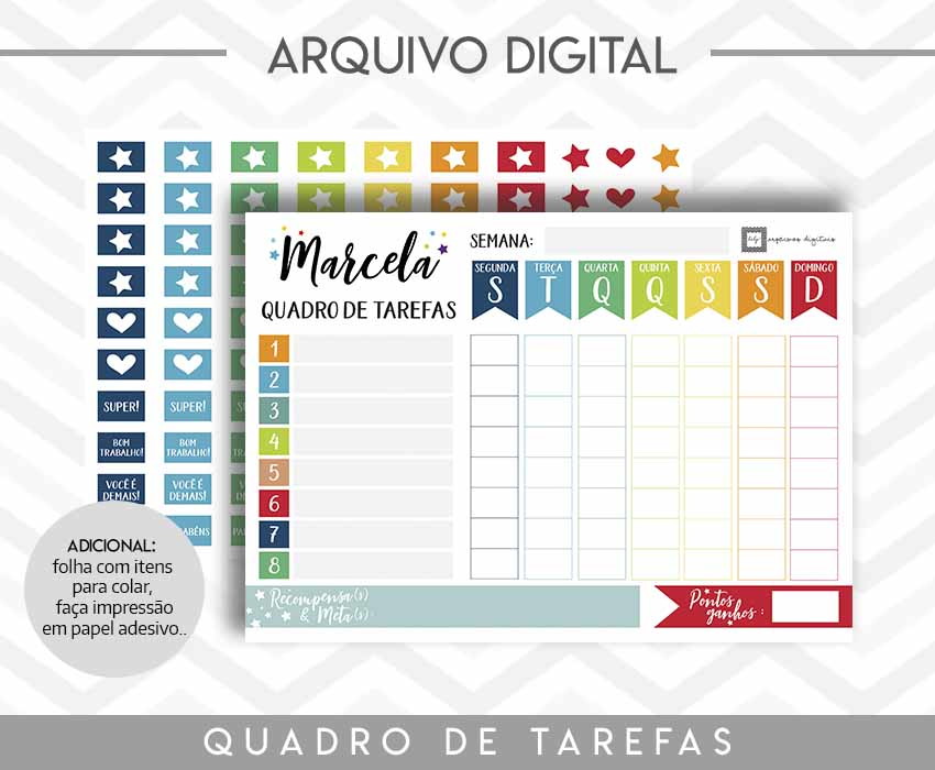 quadro de tarefas elo7 tarefas