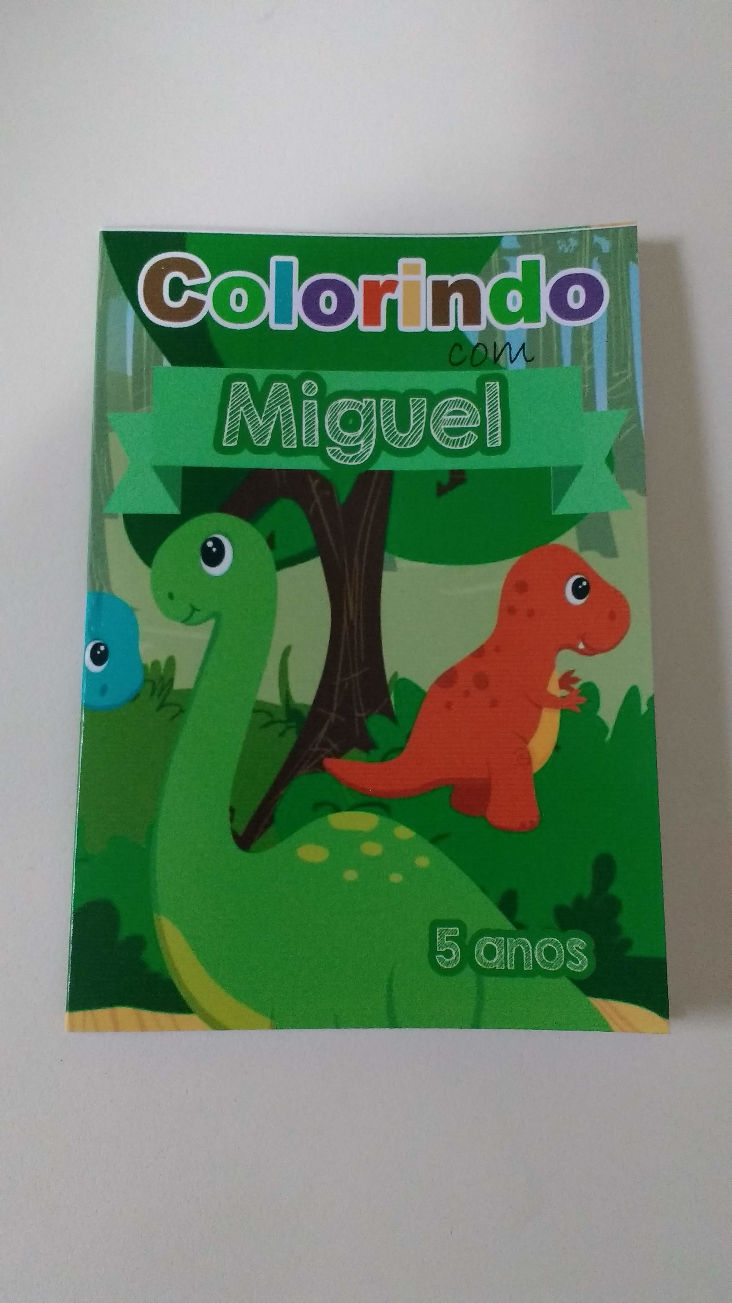 Revista De Colorir - Dinossauro Menina