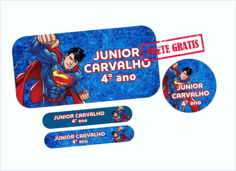 Etiquetas Escolares Superman 90un Frete Gratis No Elo7 Kakodesign Df6adc Así luce el actor tyler hoechlin con su nueva apariencia de superman para la nueva serie de the cw tras sus anteriores apariciones en supergirl y crisis en ya tenemos un nuevo superman live action; etiquetas escolares superman 90un frete gratis