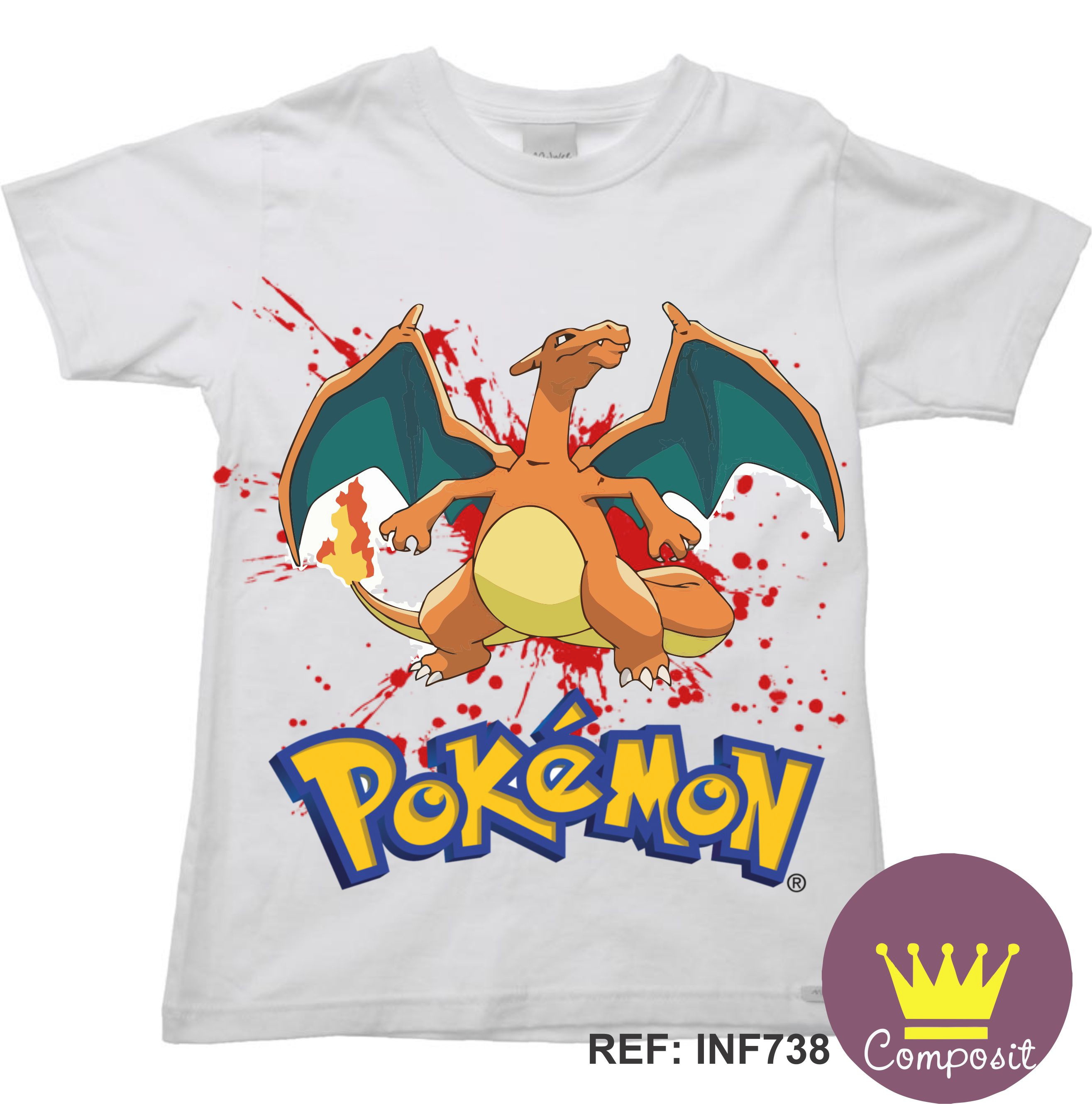 camisa charizard