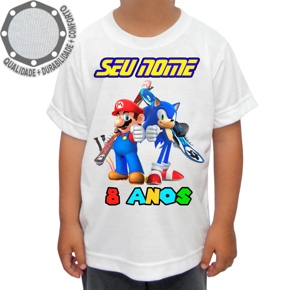 Vs Sonic Nn Polera De Mario Bros Vs Sonic Nn Polera De Mario Bros