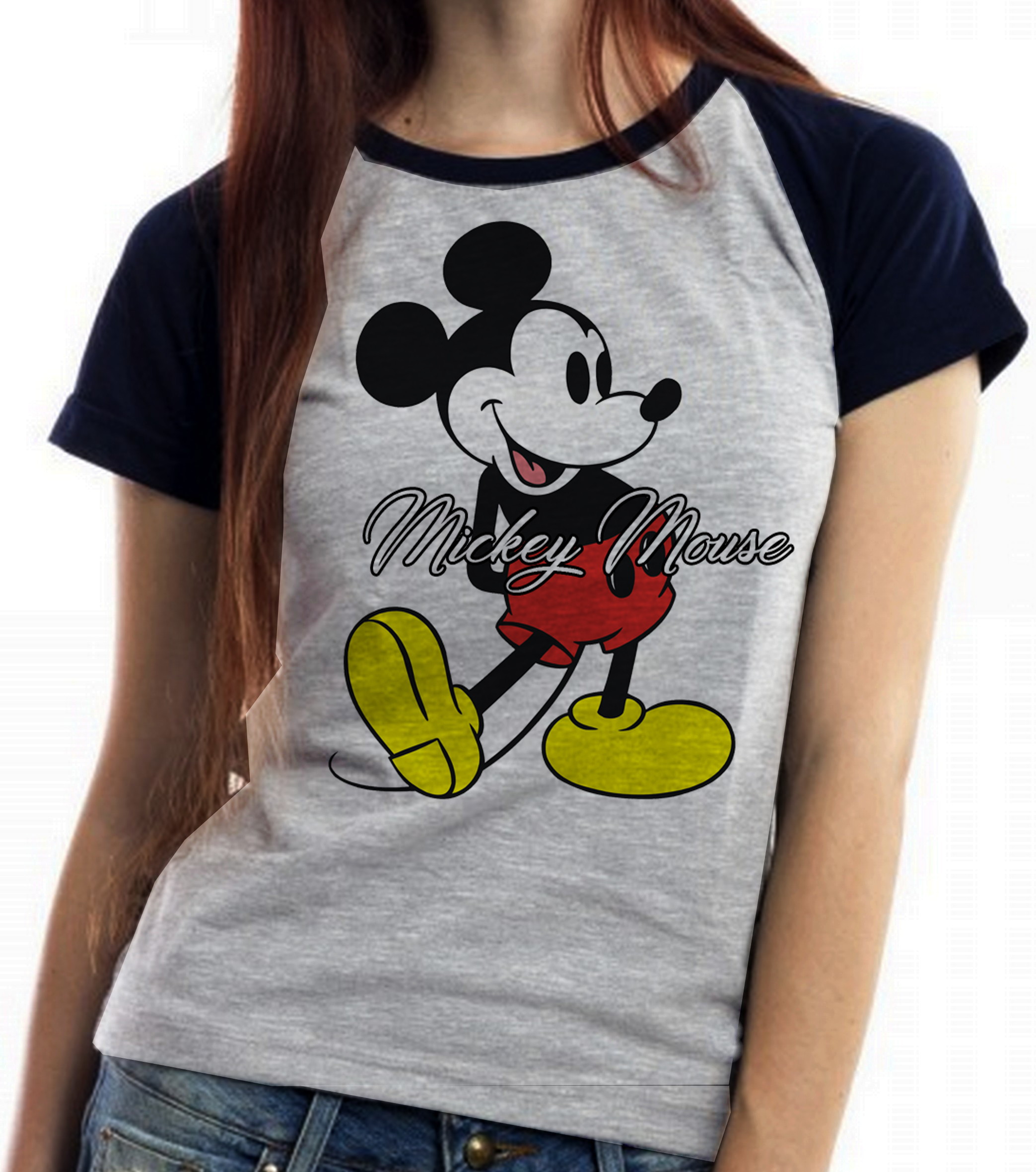 camisa feminina do mickey