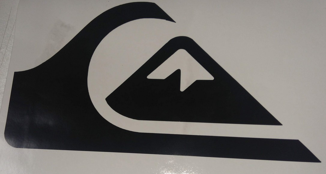 Clear Team Sticker Skate Decal Quiksilver Purple/ White 11”- Surf Snow Clear Team Sticker Skate Decal Quiksilver Purple/ White 11”- Surf Snow