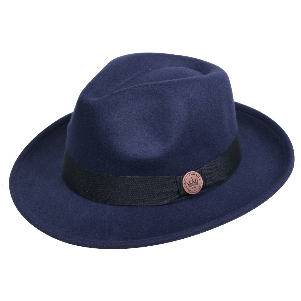 chapÉu fedora bege aba