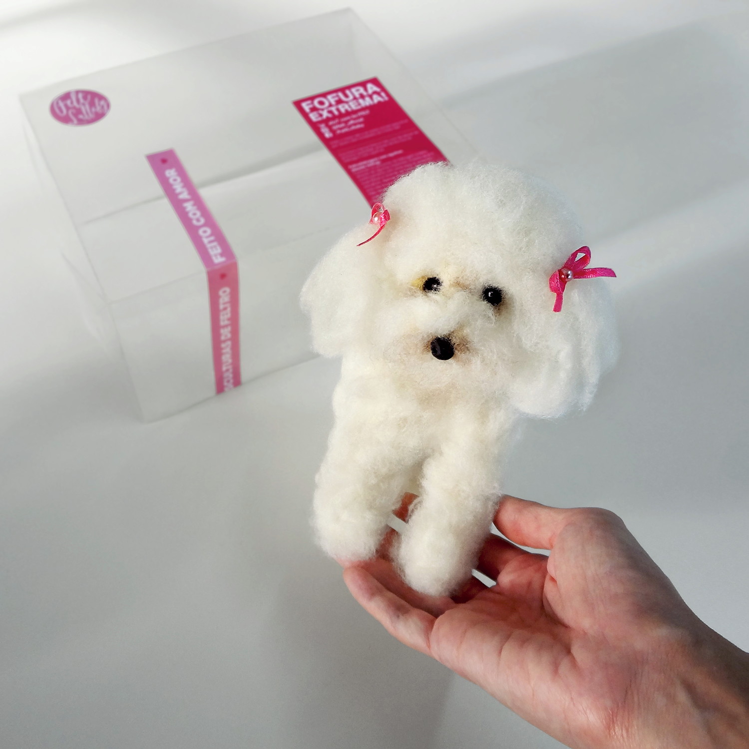 Poodle - Miniatura de cachorro - 20 cm no Elo7 | FELT (E8E23F)