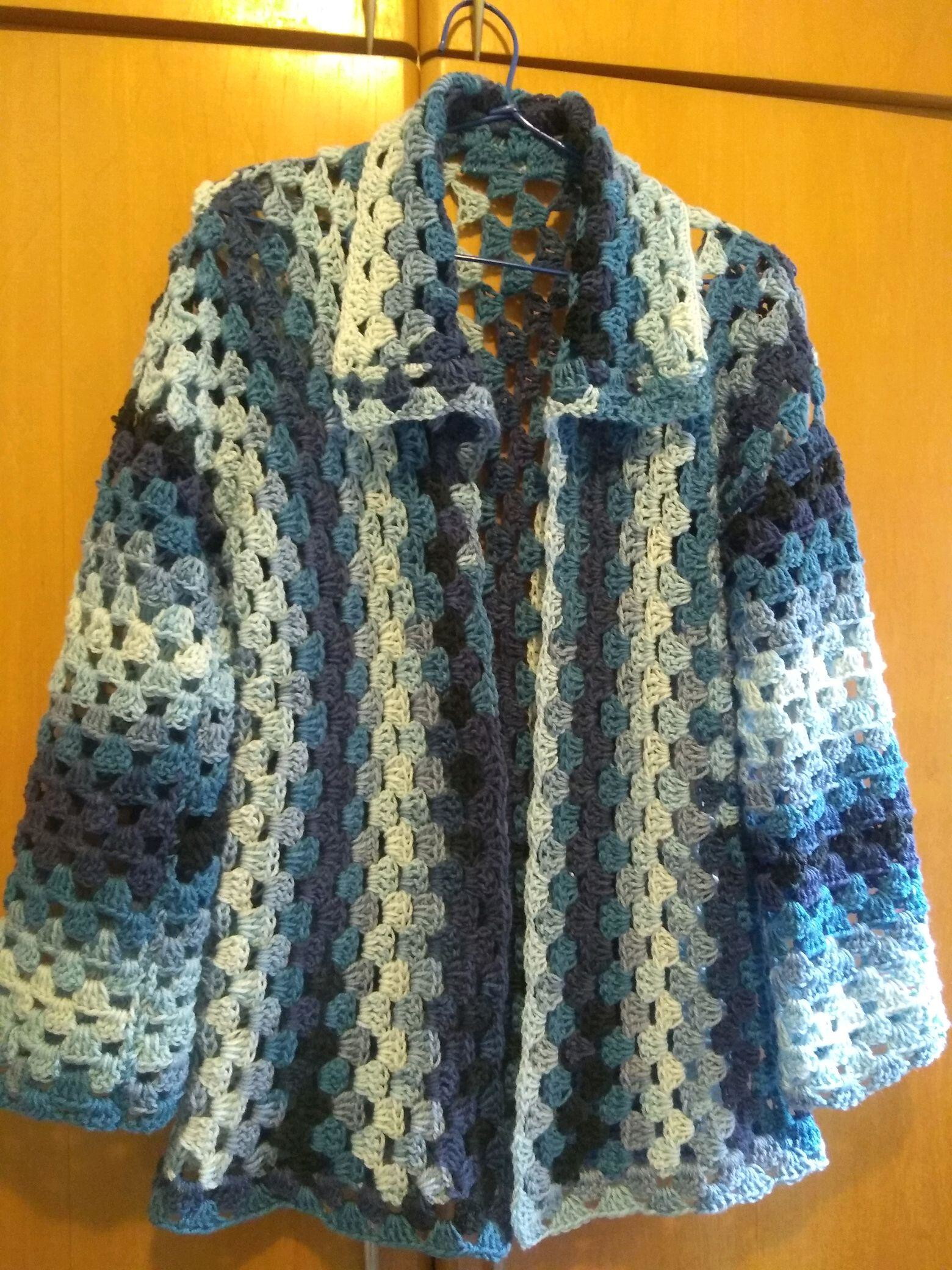cardigan de crochê feminino