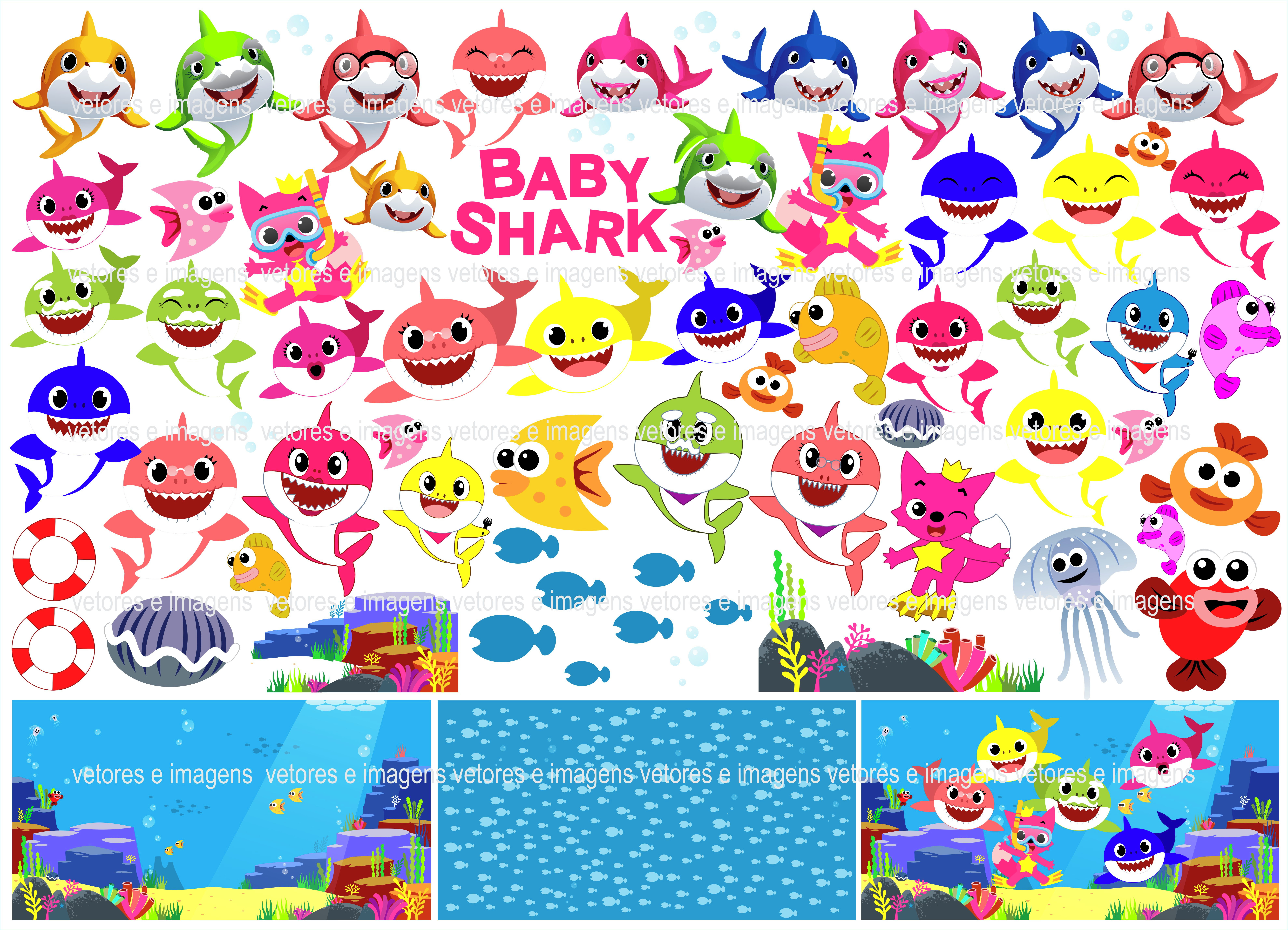 Imagens Personagens Baby Shark Png