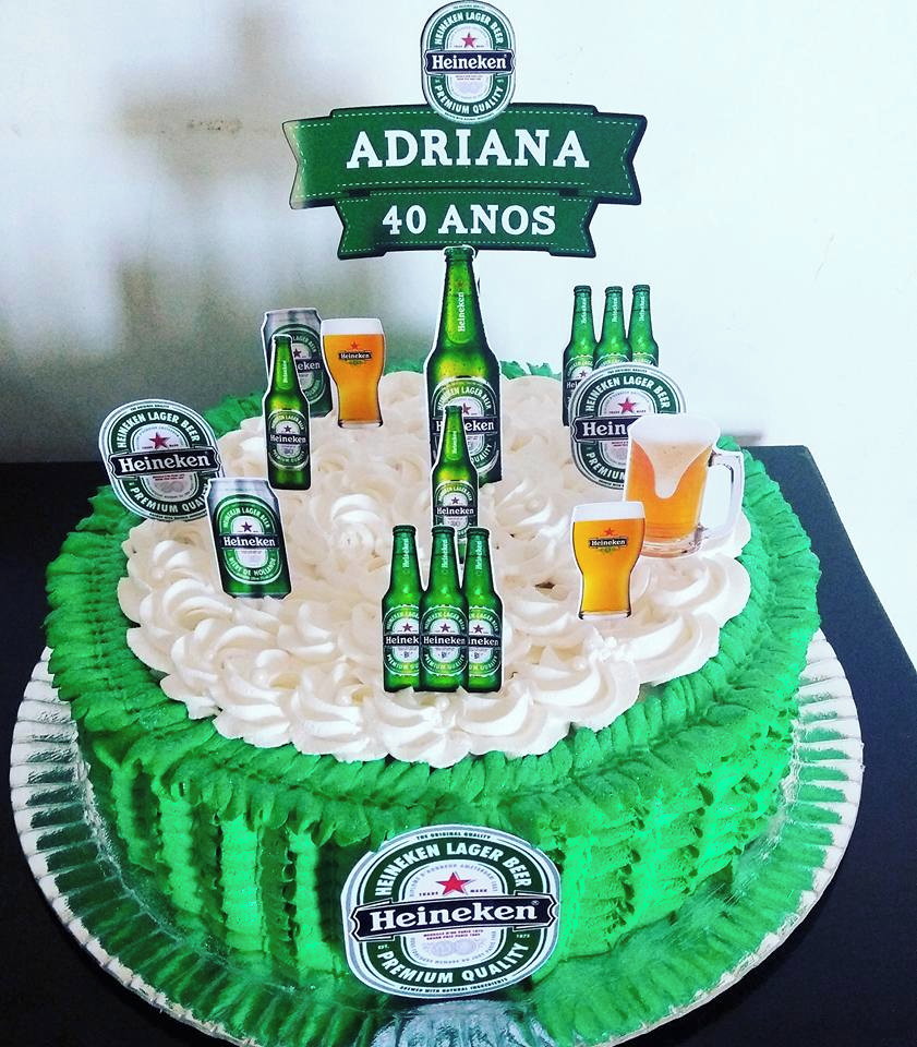 pic Bolo Heineken Com Topper arquivo de corte topper de cerveja