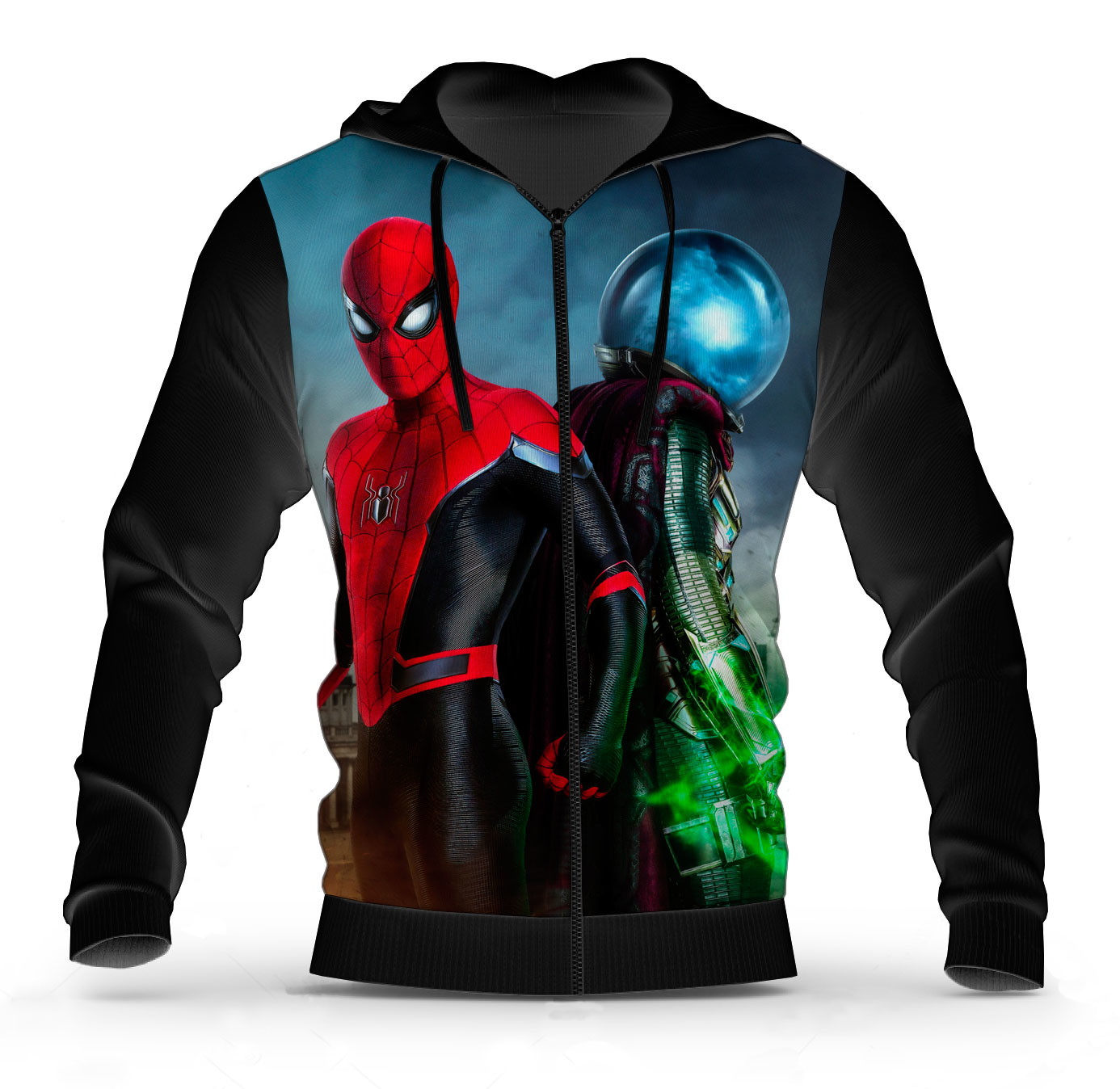 blusa com capuz homem aranha