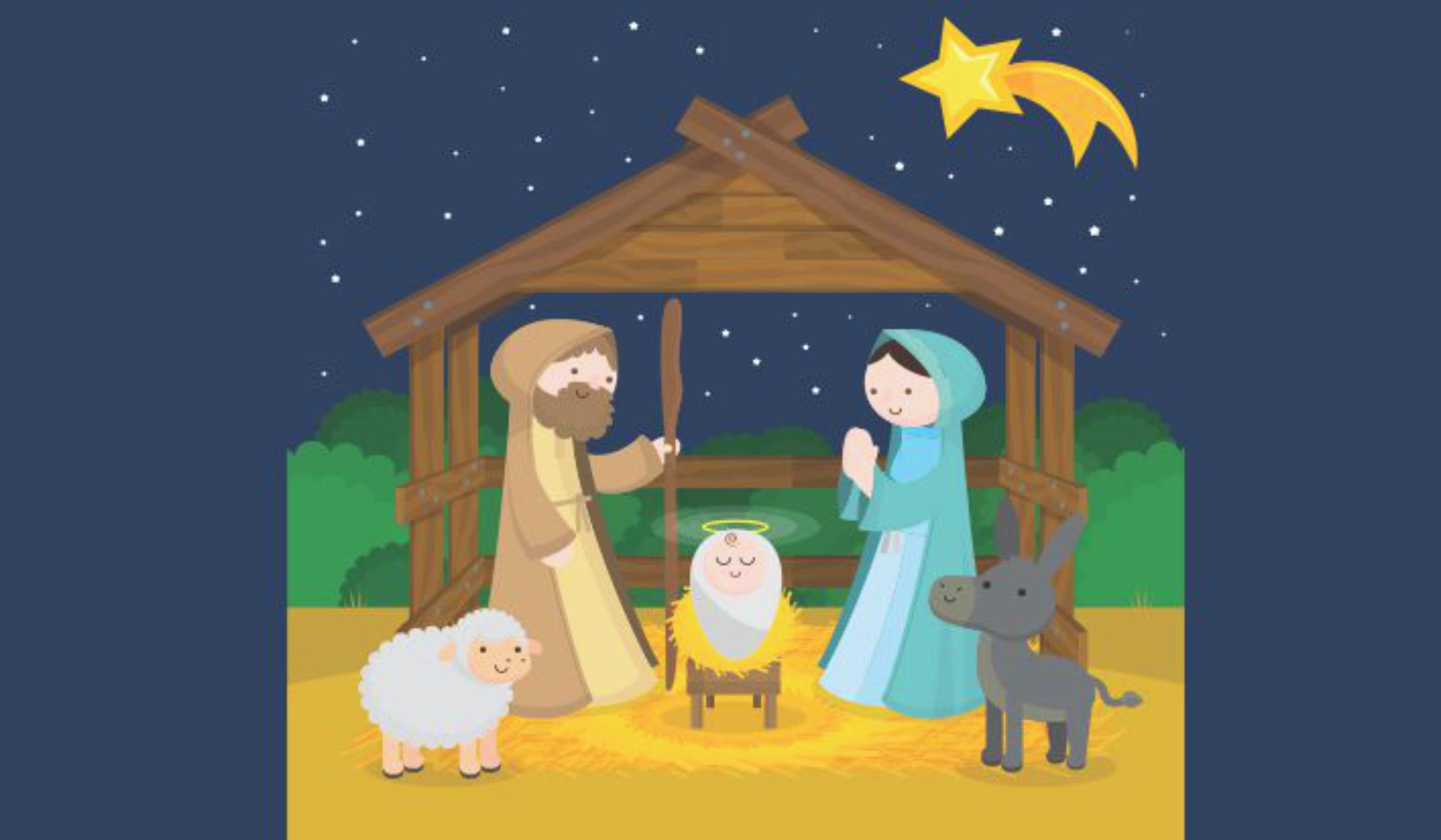 pic Imagens Do Presepio De Natal painel sublimado presepio de natal estrela guia 180x120mt