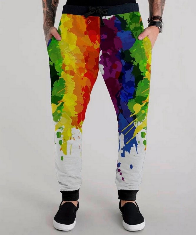 moletom arco iris masculino