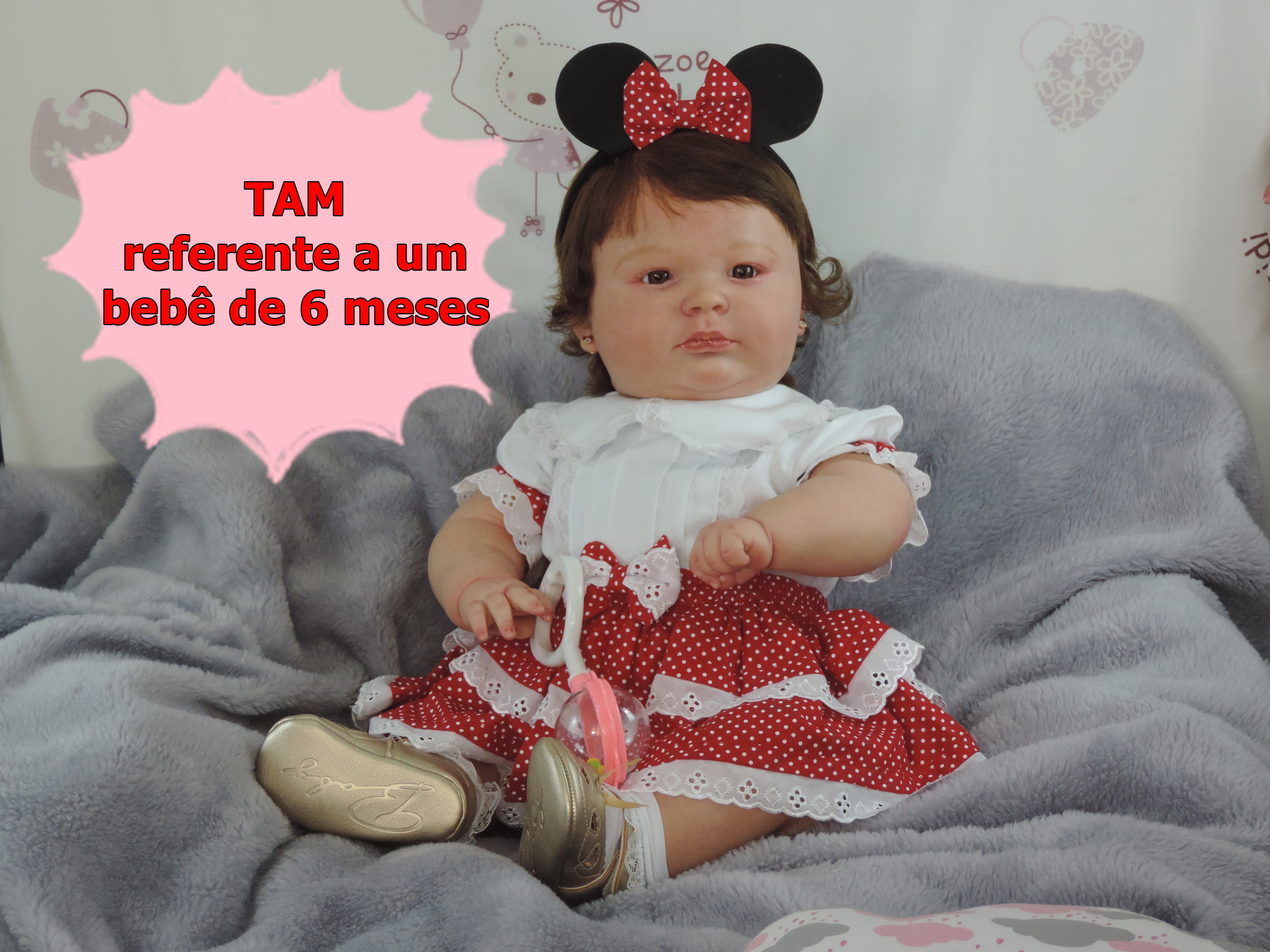 Bebê reborn Minnie super realista no Elo7 | Ateliê da Gil Bebês reborns  (1150F49)