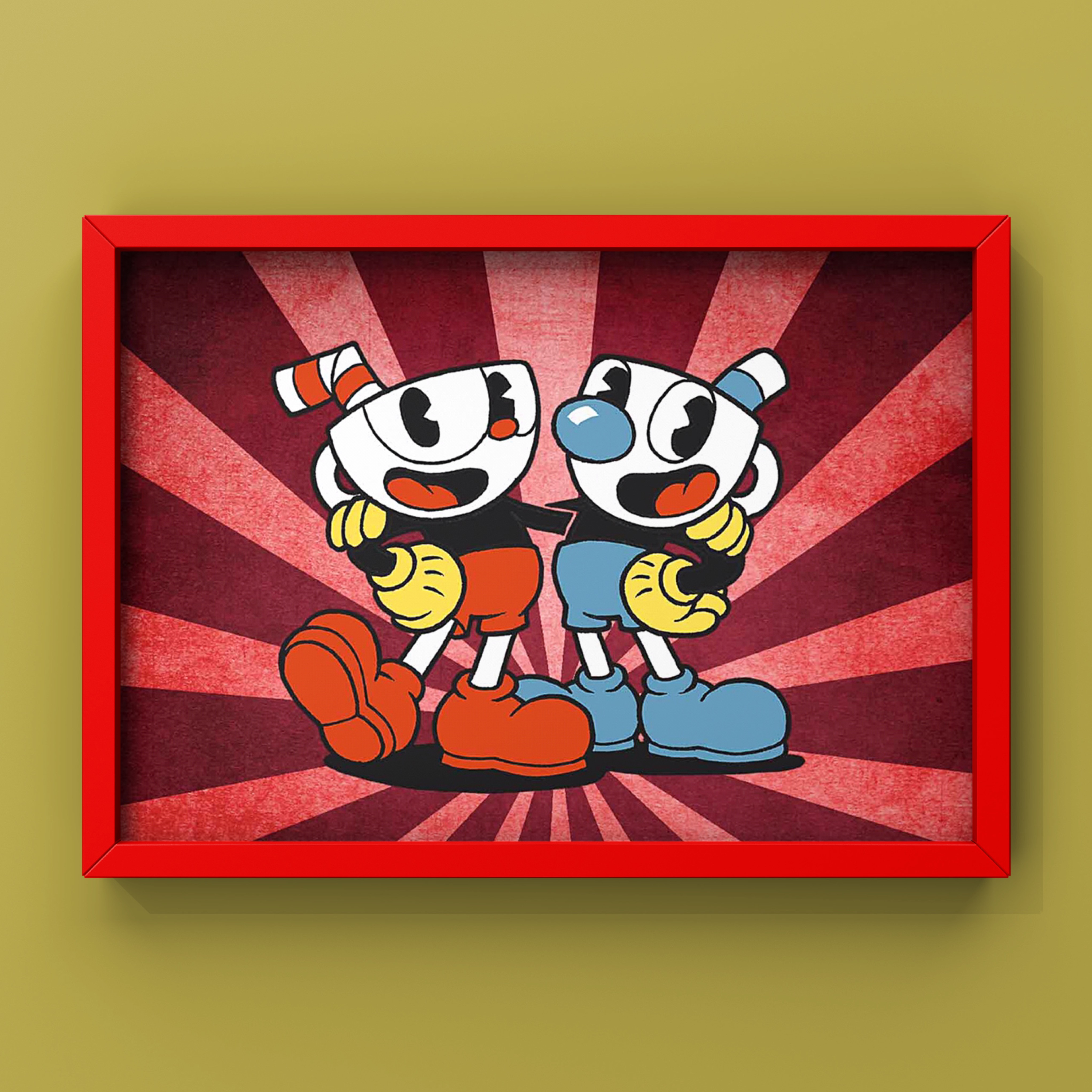 Quadro e poster King Dice - CupHead - Quadrorama