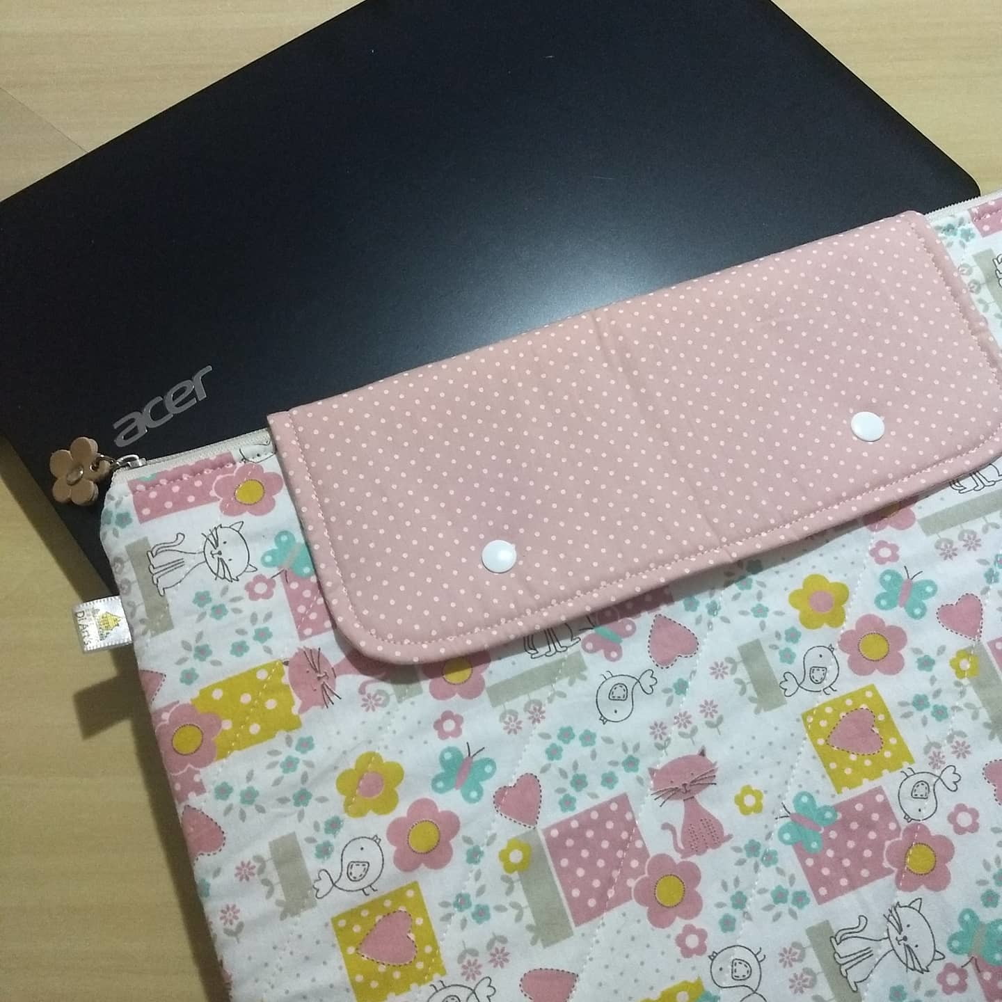 case para notebook de tecido