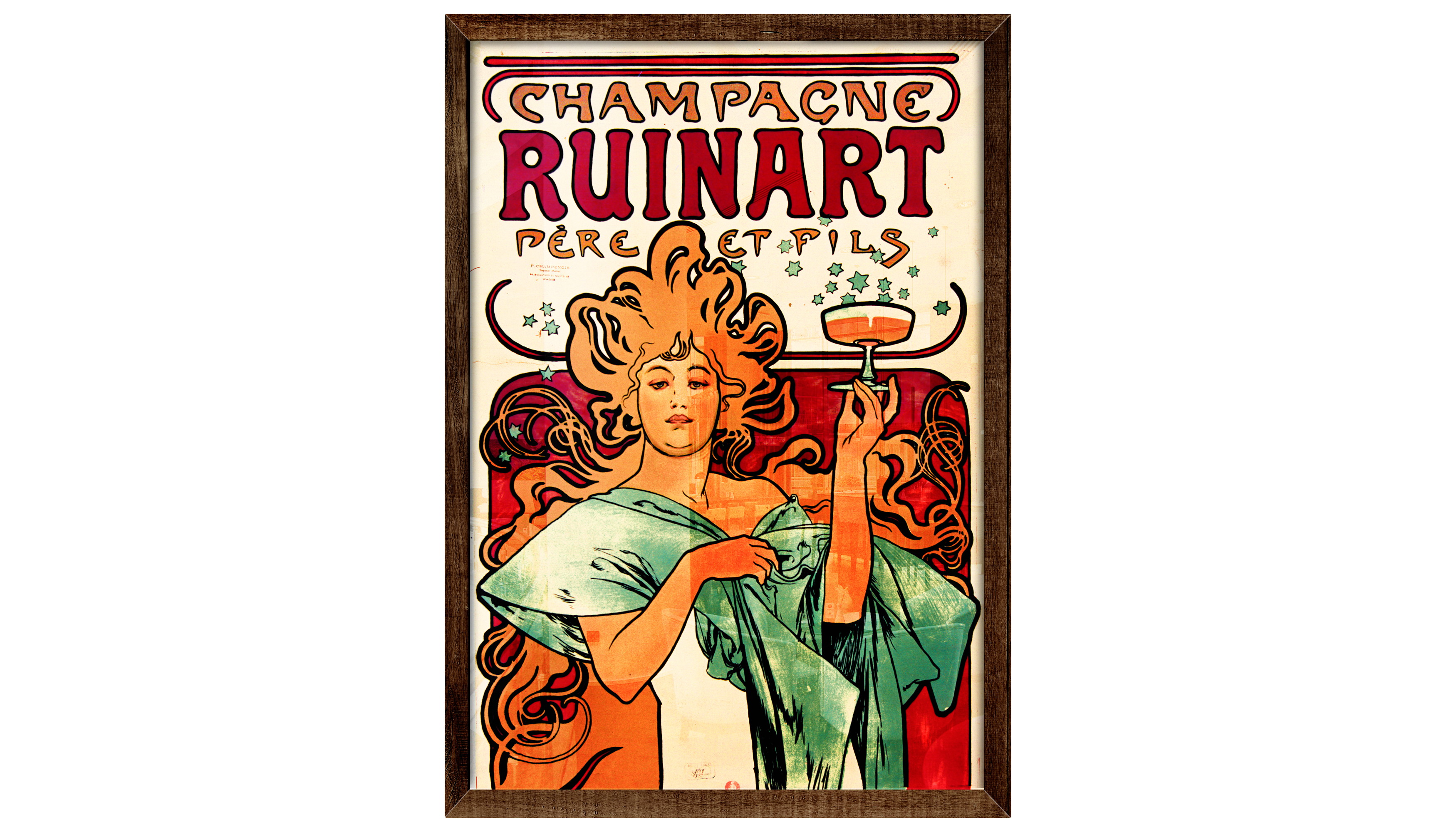 Champagne Ruinart Quadro Decorativo Art Nouveau Franca No Elo7 Drama Poster Quadros Decorativos 11766ea