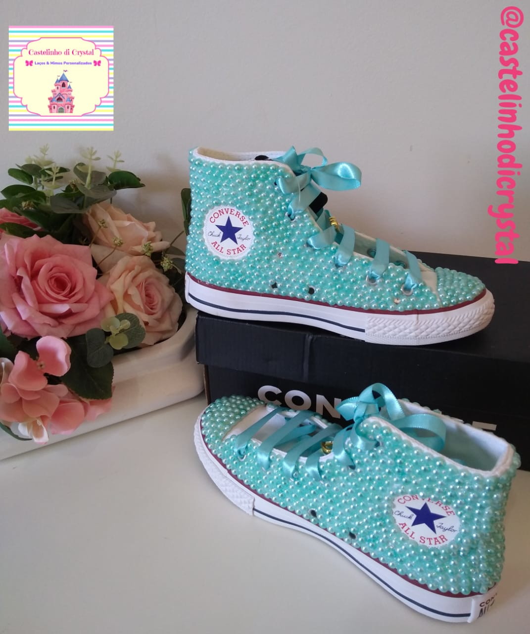 all star azul turquesa cano alto