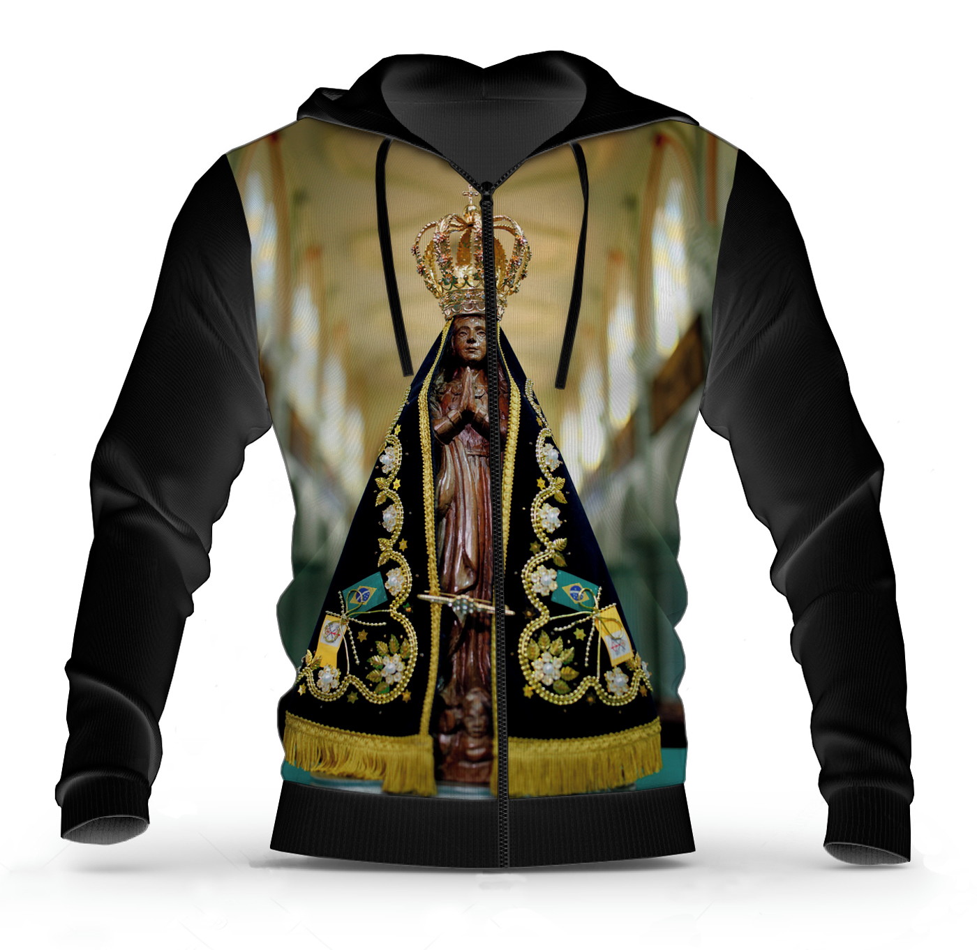gold color moletom com capuz