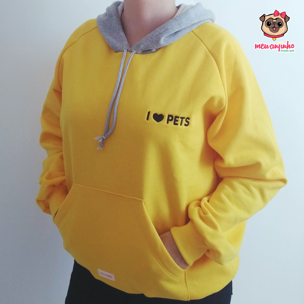 i love my dog moletom com capuz