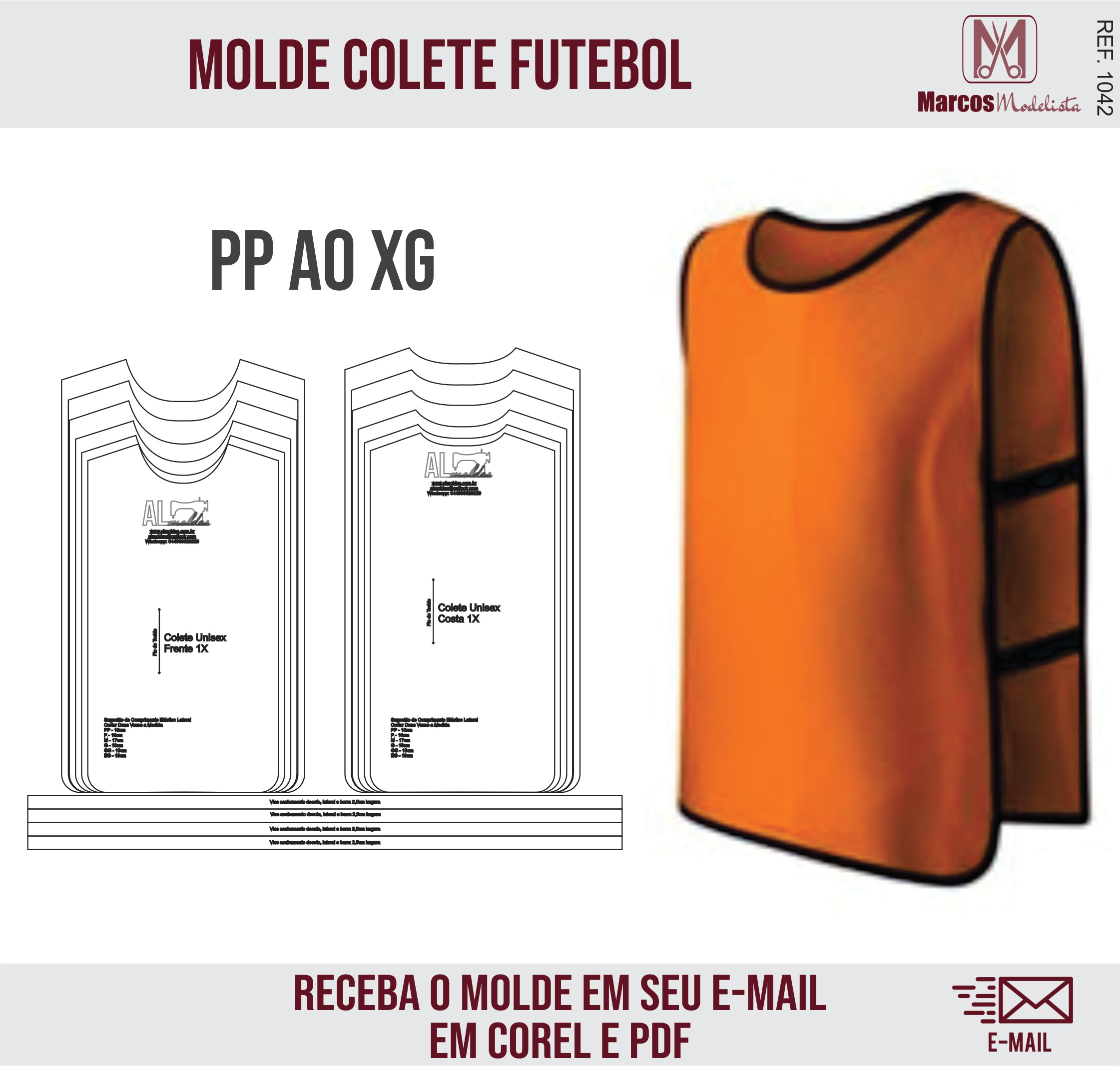 colete feminino marlene mukai