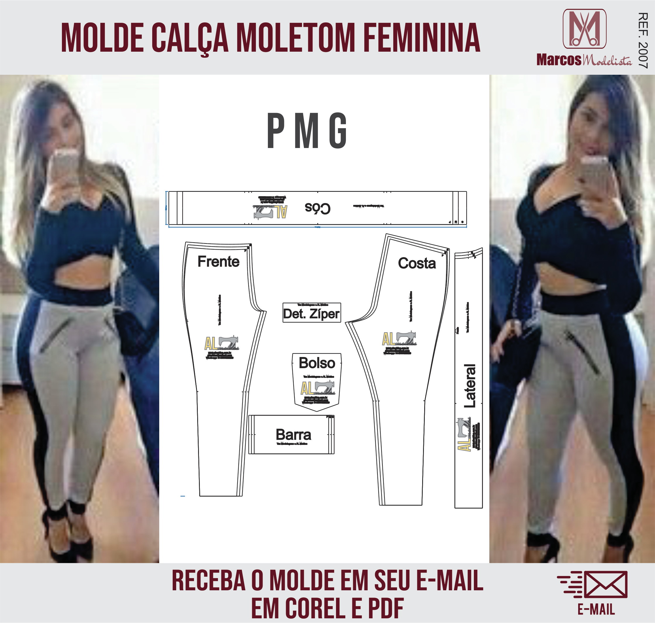 calça moletom feminina jogger