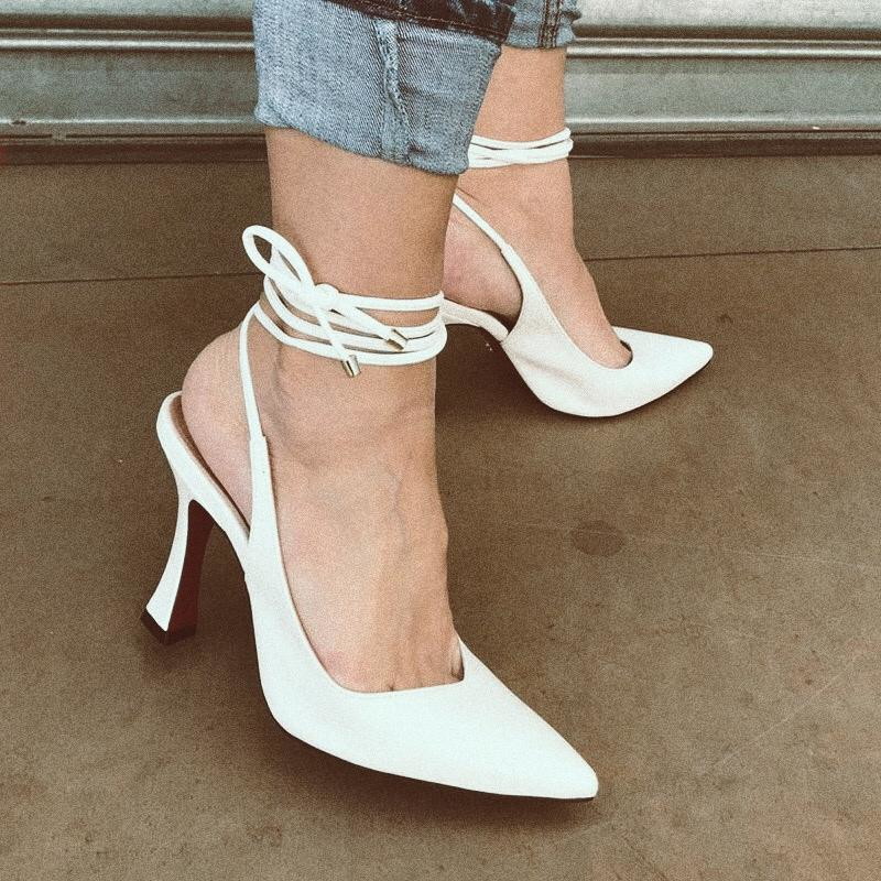 comprar scarpin branco