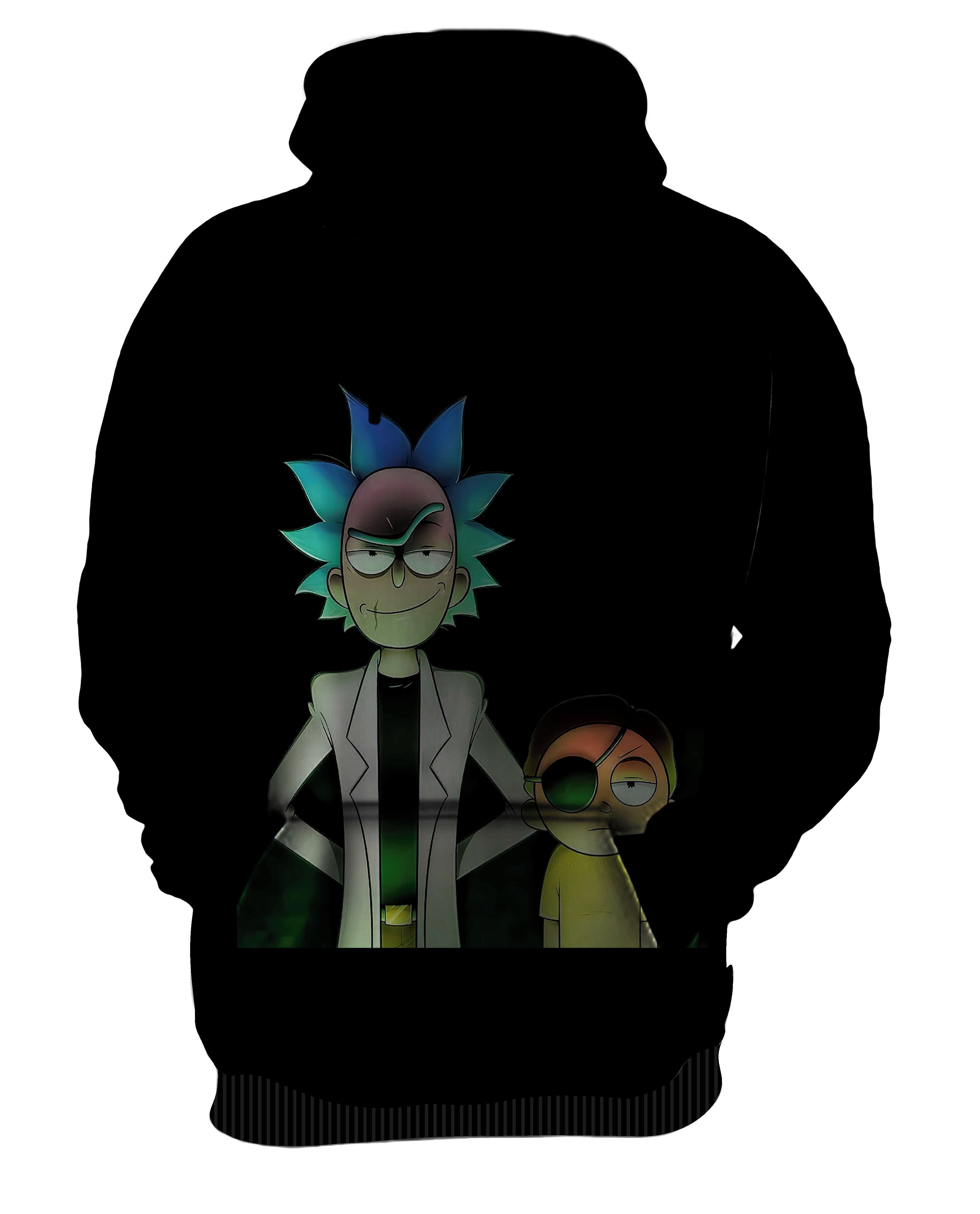 blusa de frio rick and morty