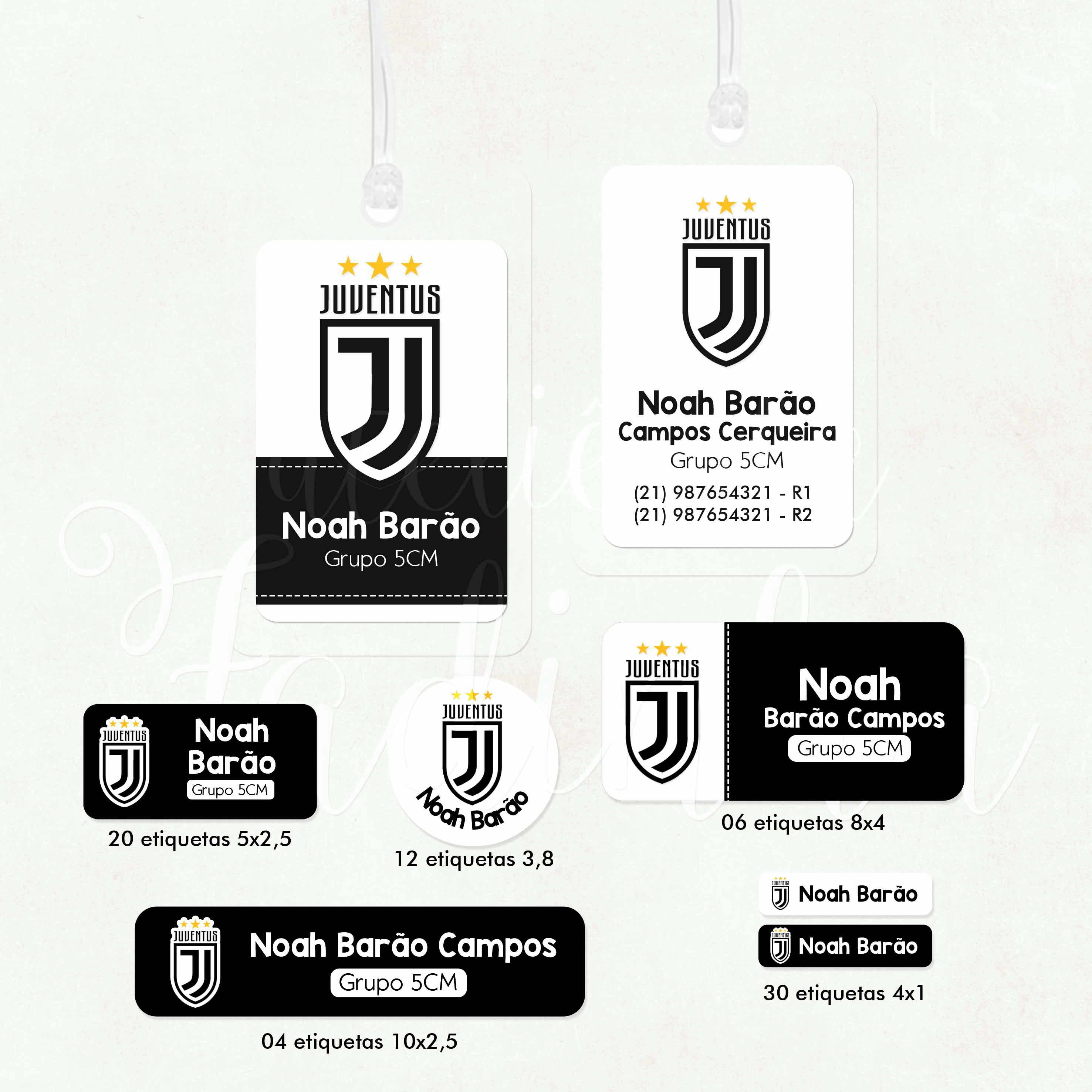 Kit Etiqueta Escolar Juventus No Elo7 Atelie Da Fadinha By Ray 13a270b