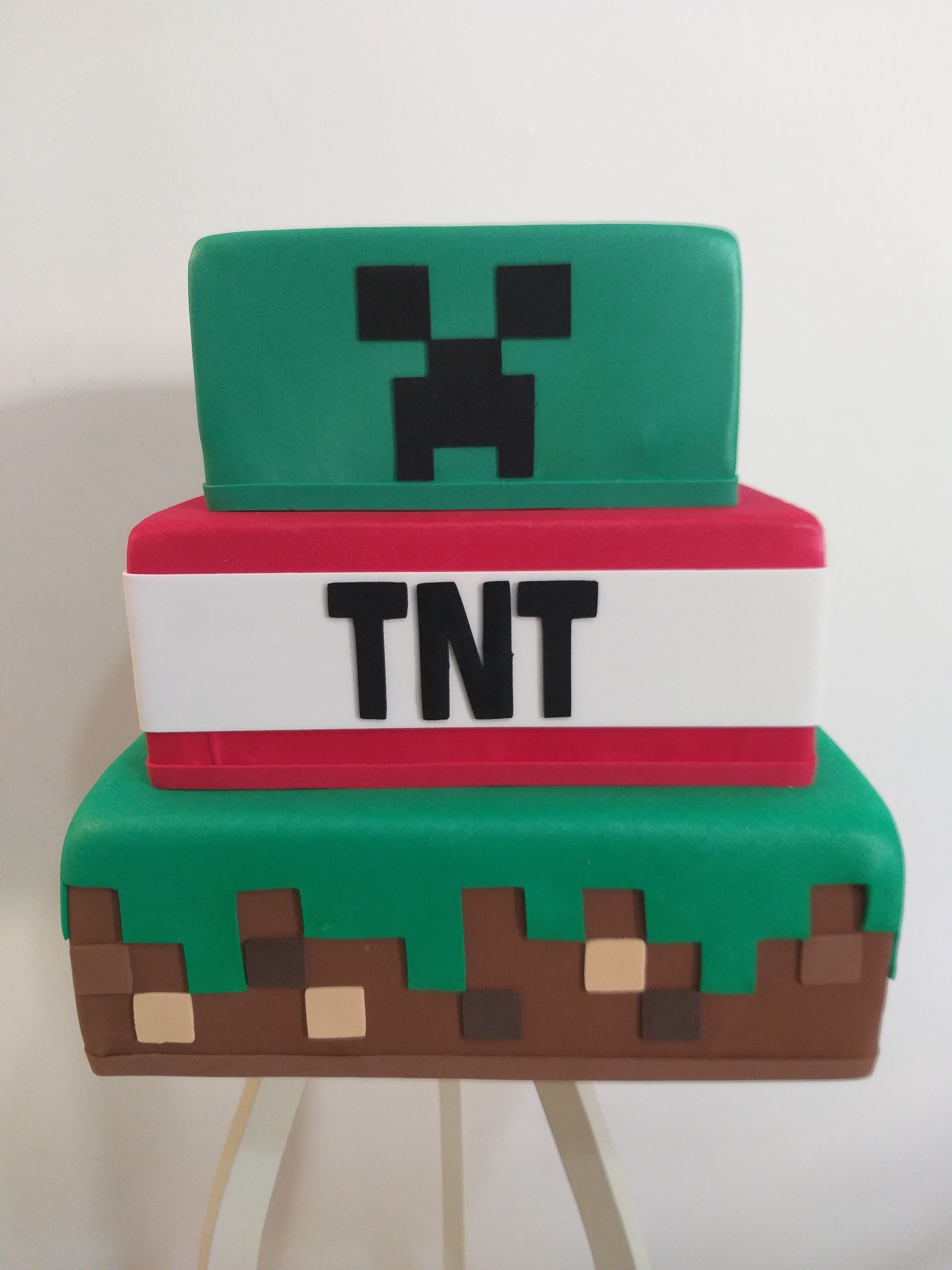 Bolo Fake Minecraft  Elo7 Produtos Especiais